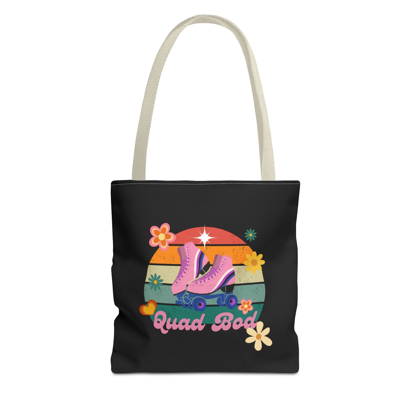 Unisex Retro Vibes Roller Skate Quad Bod Tote Bag