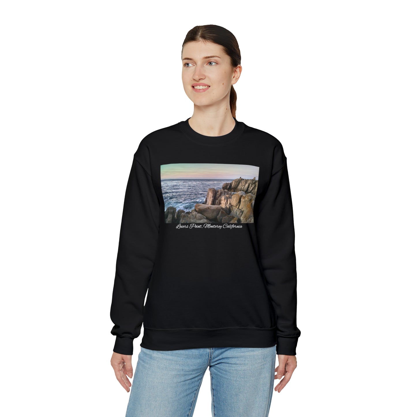 Unisex Landscape Sweatshirt Lovers Point, San Francisco Bay Area, Monterey, Monterey California, California