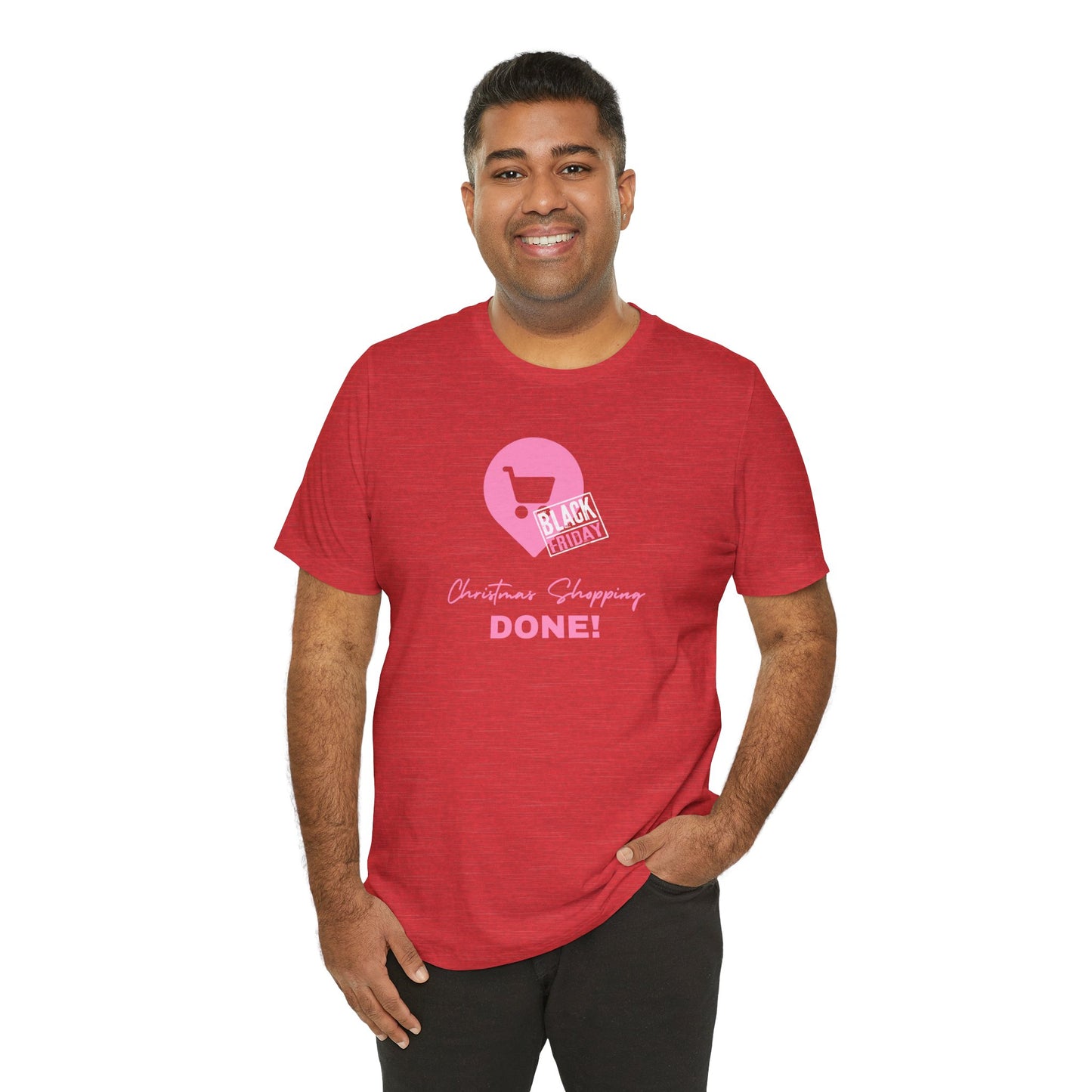 Unisex Jersey Short Sleeve Black Friday Christmas Shopping T-Shirt