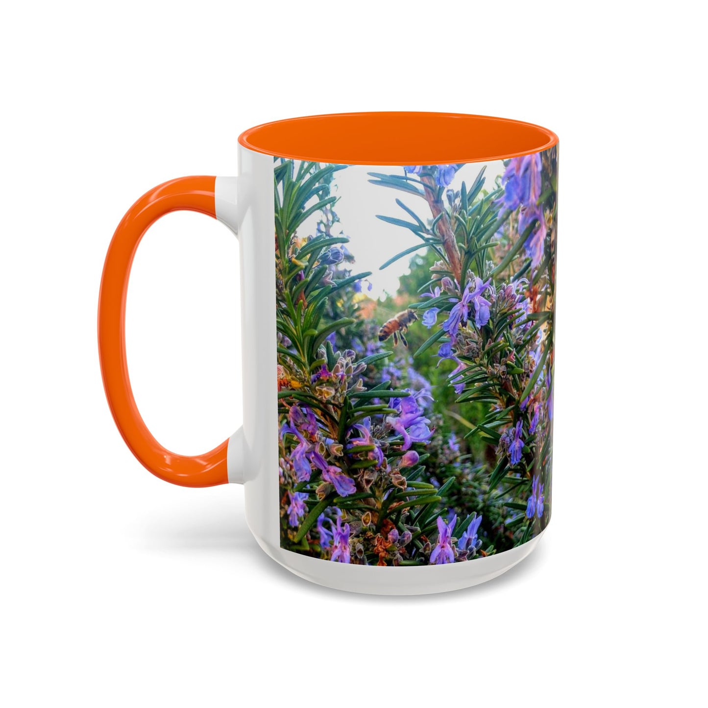 11oz/15oz Garden Themed Rosemary and Bee Pollinator Coffee Mug