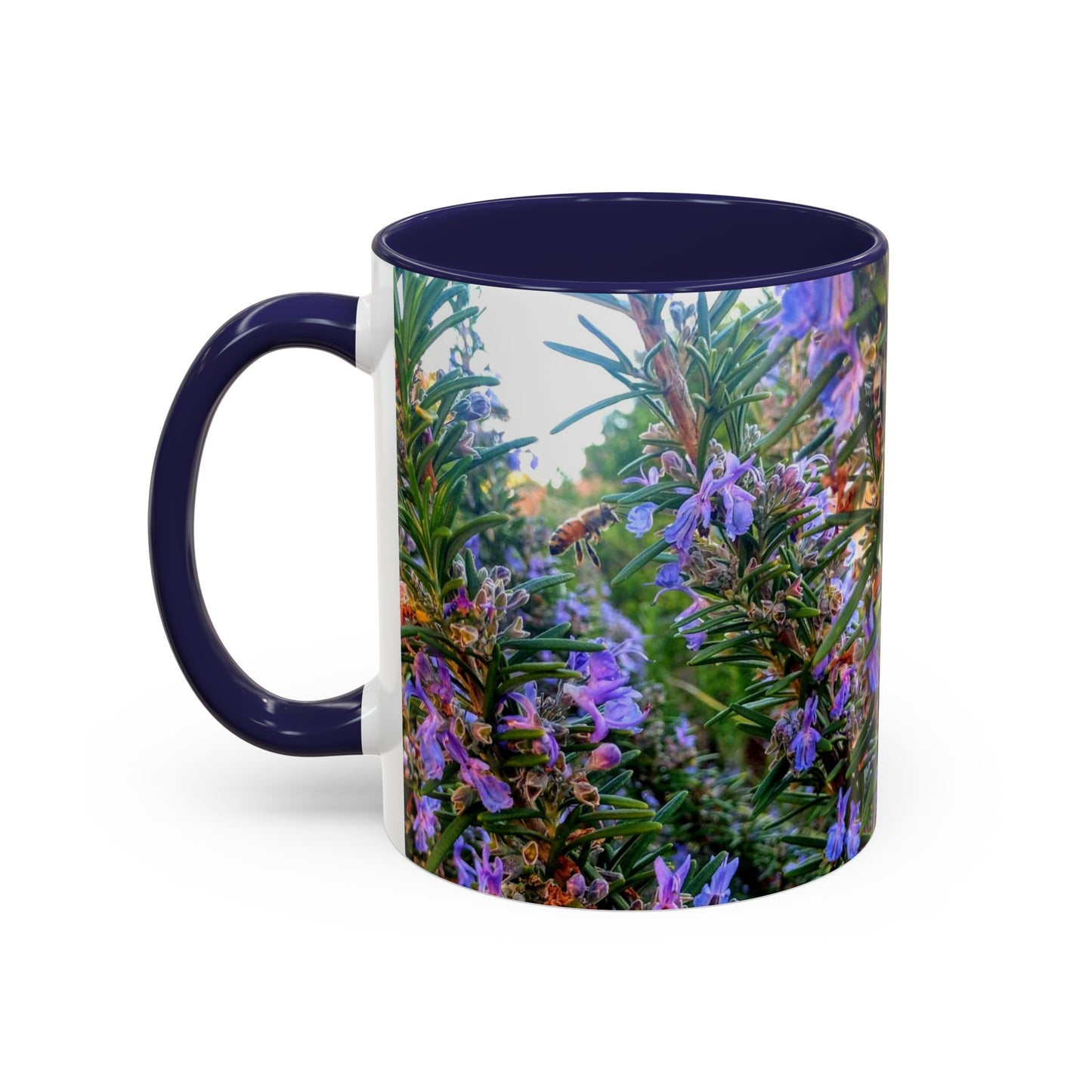 11oz/15oz Garden Themed Rosemary and Bee Pollinator Coffee Mug
