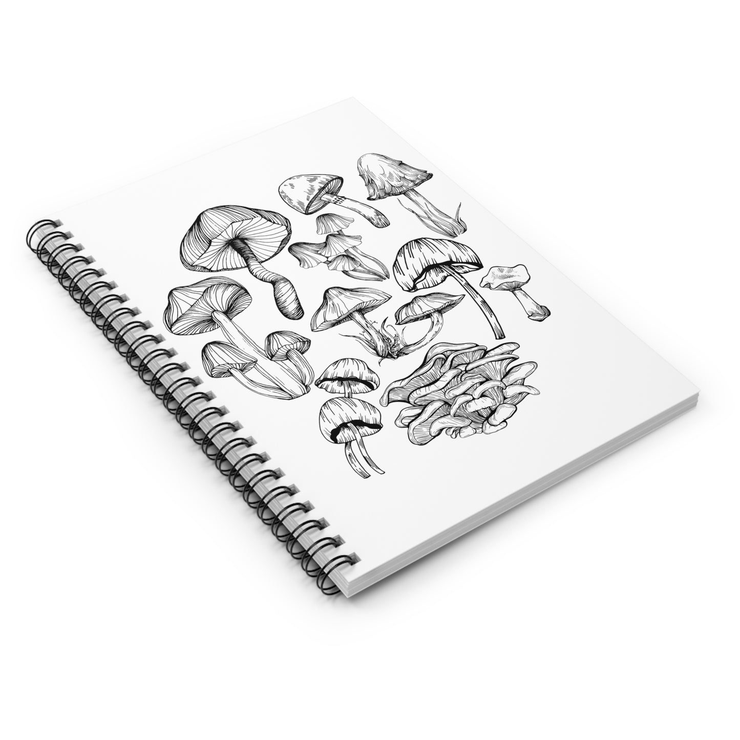 Mushroom Lover Fungi Print Toadstool Spiral Notebook