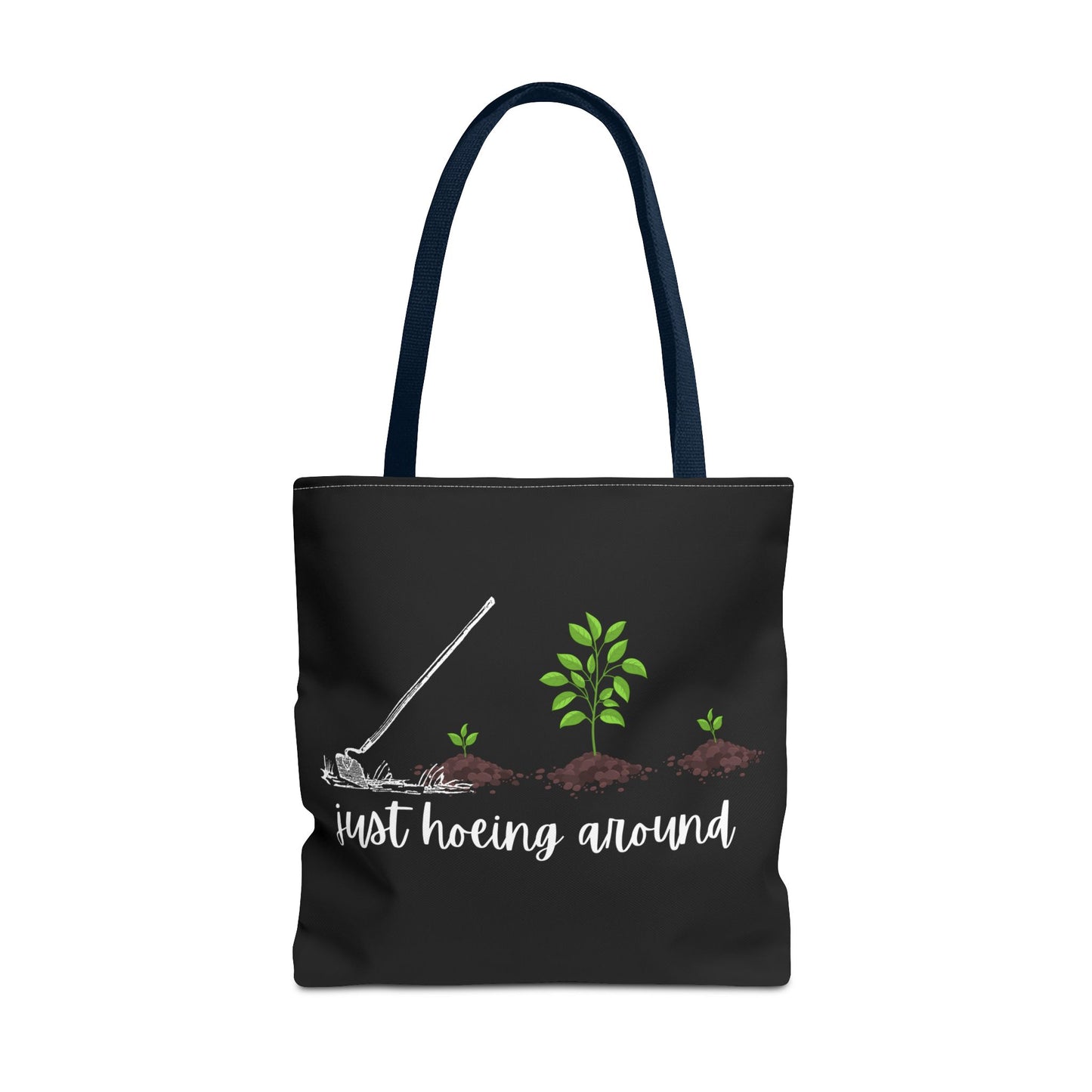 Unisex Just Hoeing Around Gardening Themed All Over Print Tote Bag