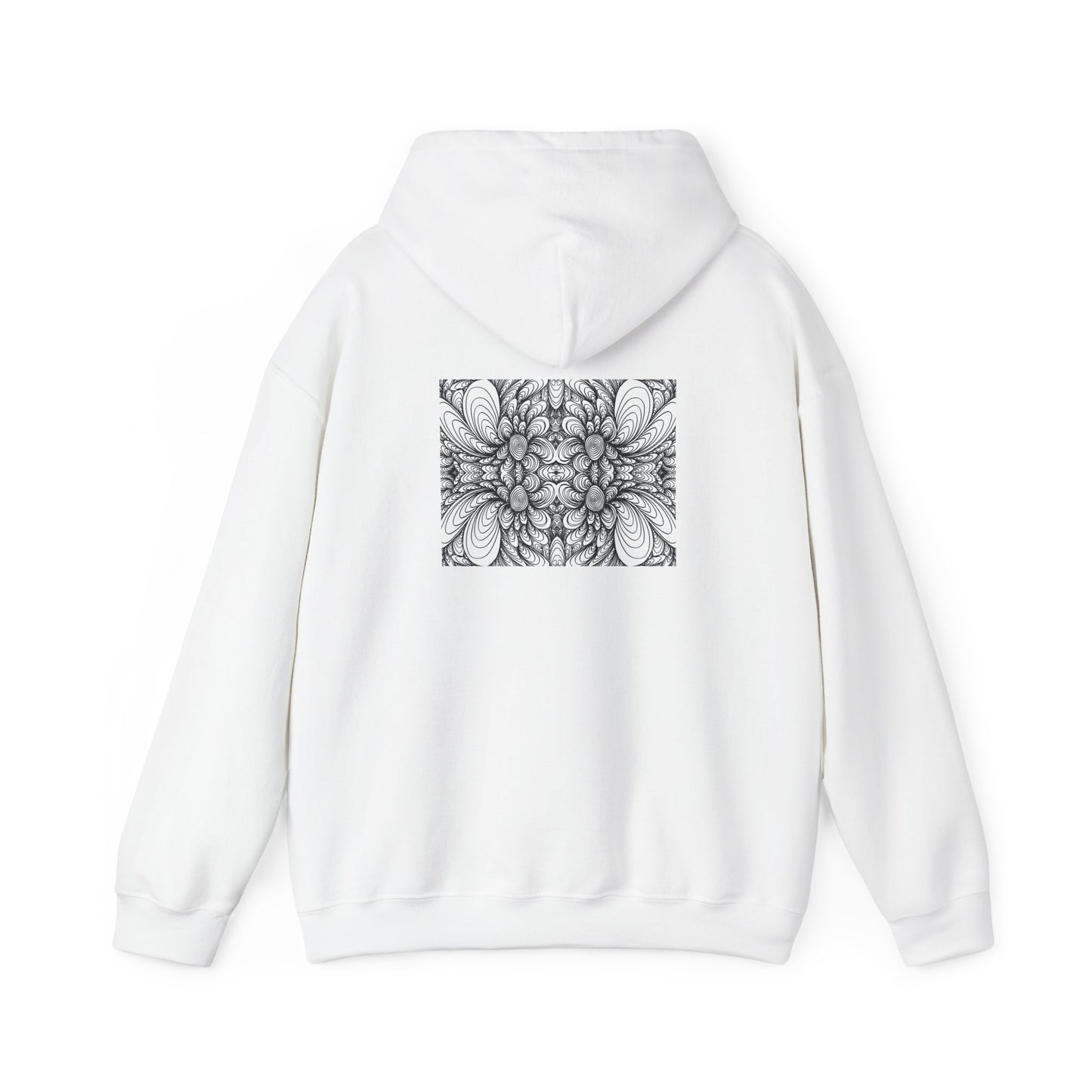 Unisex Heavy Blend™ Original Minimalist Healing Line Art Hooded Sweatshirt - Blooms