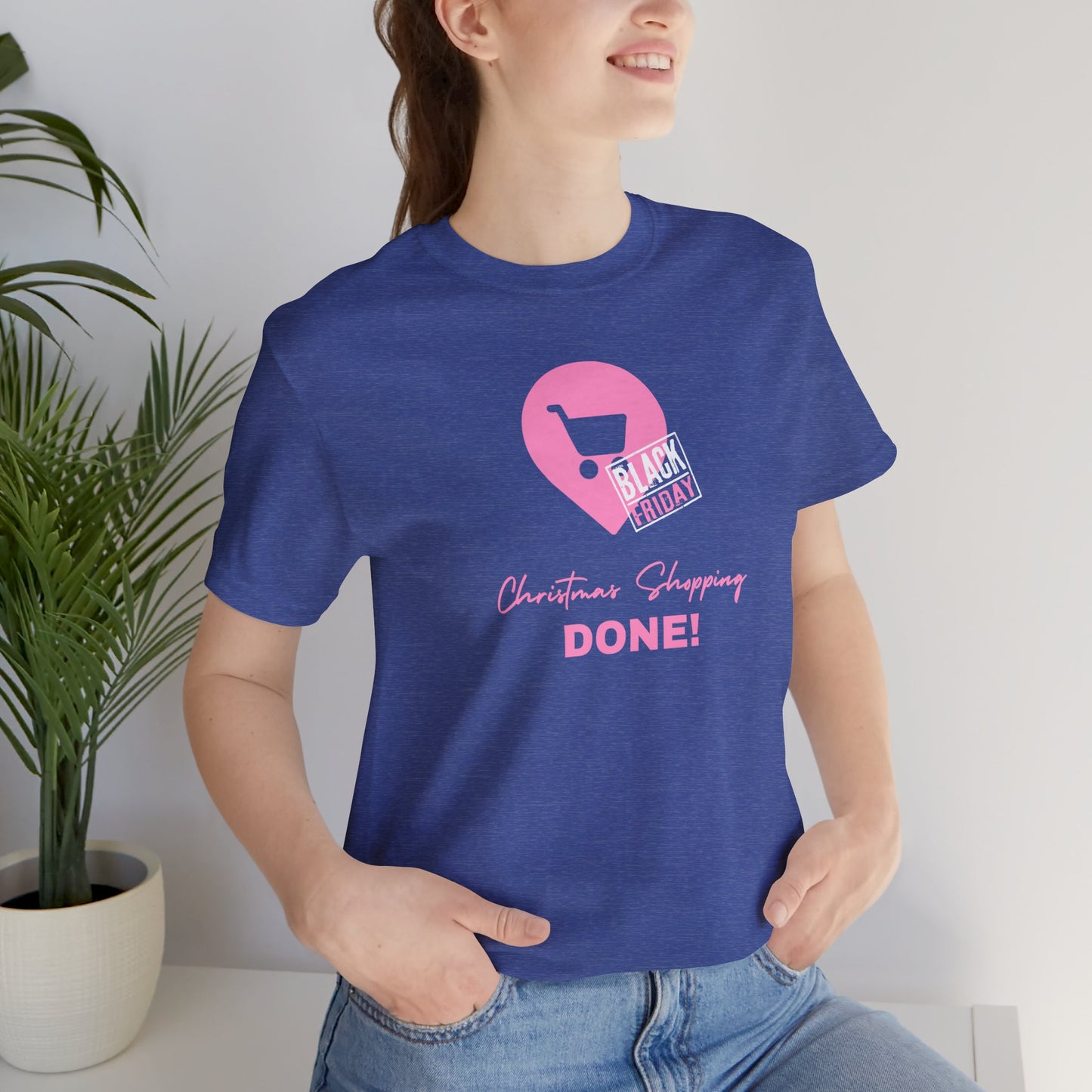 Unisex Jersey Short Sleeve Black Friday Christmas Shopping T-Shirt