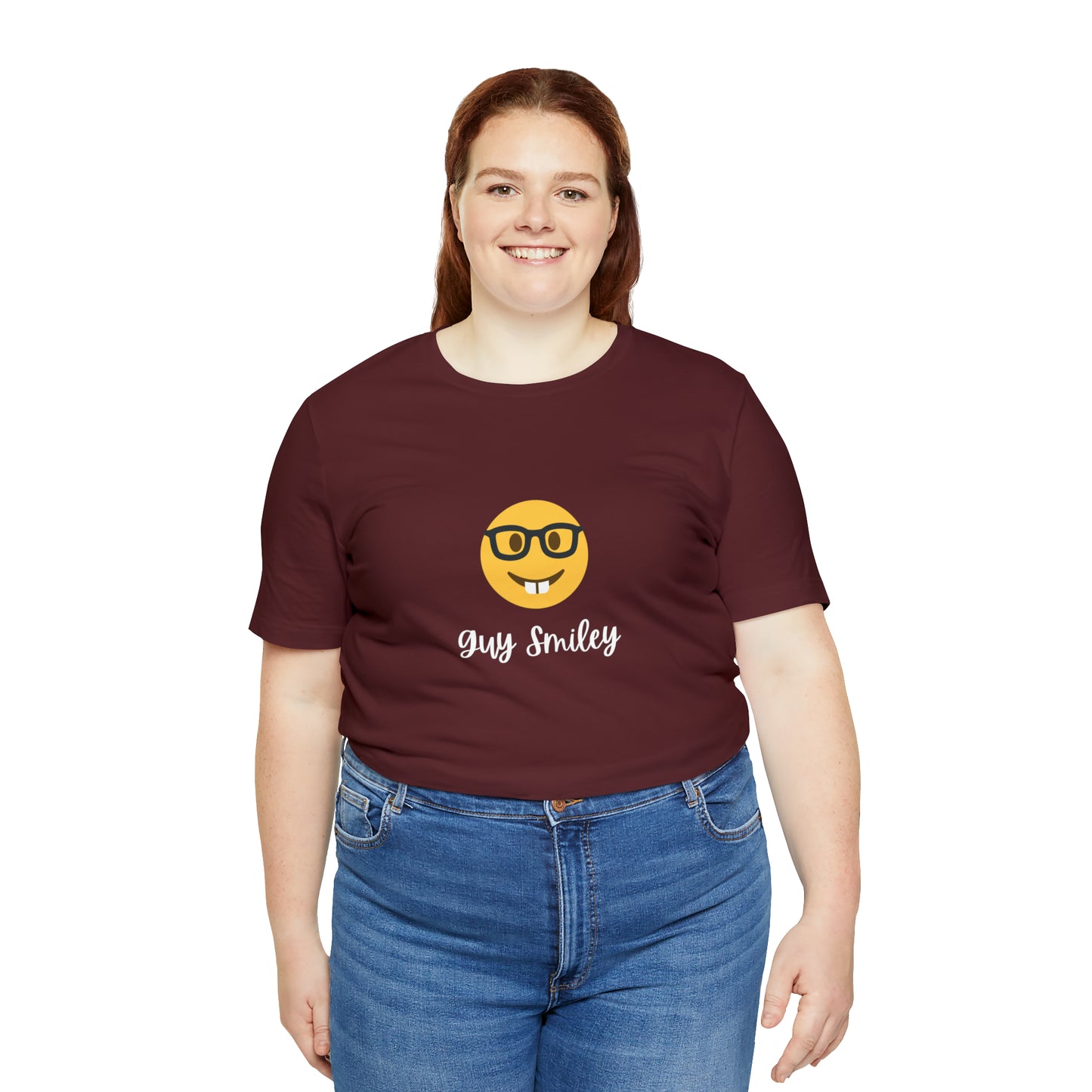 Unisex Jersey Short Sleeve Guy Smiley T-Shirt