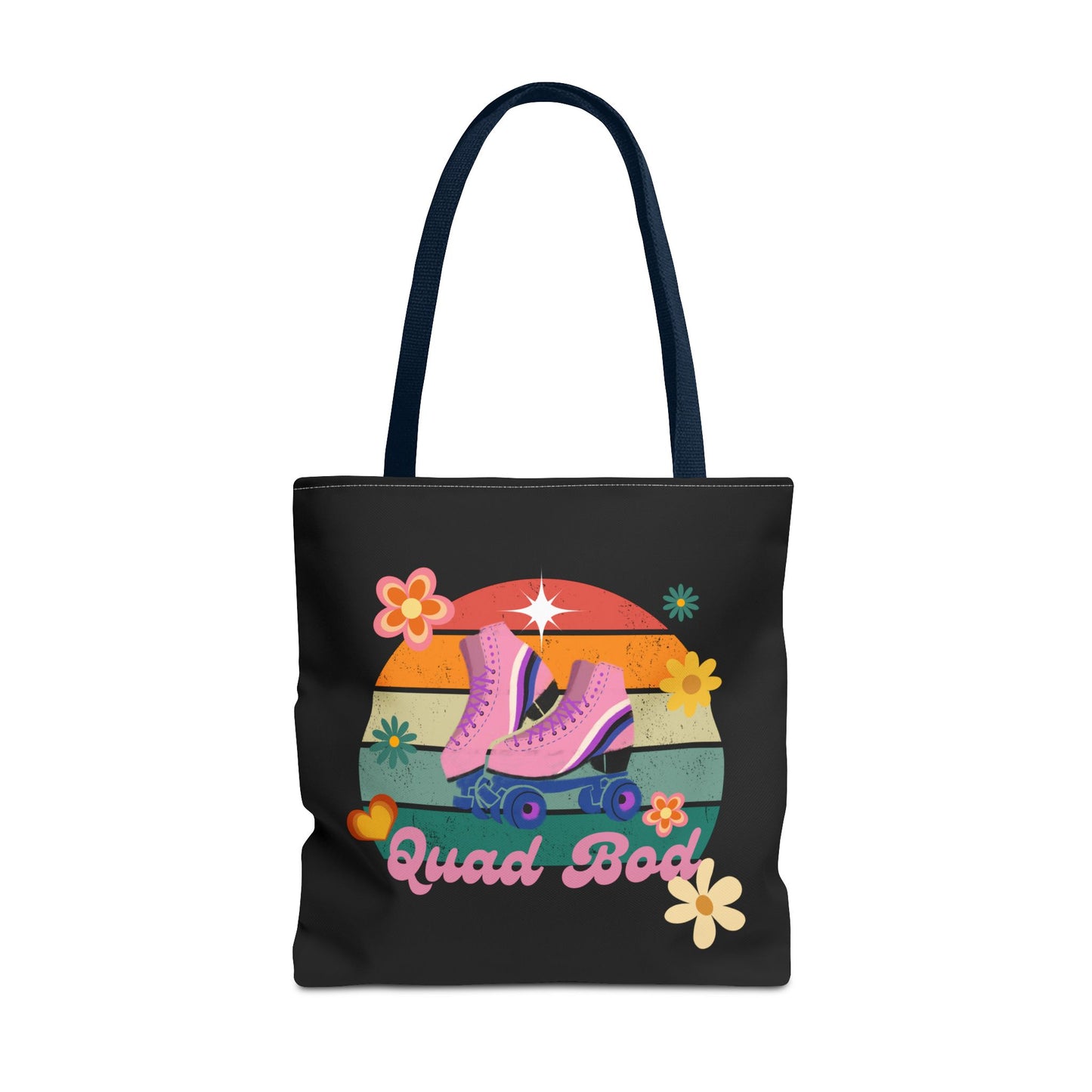 Unisex Retro Vibes Roller Skate Quad Bod Tote Bag