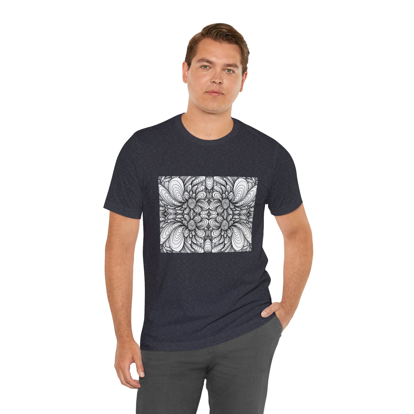 Unisex Original Line Art T-Shirt -Blooms