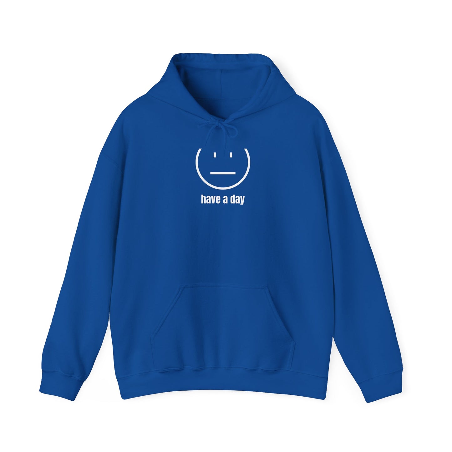 Unisex Heavy Blend™ Straight Face Have A Day Hooded Sweatshirt