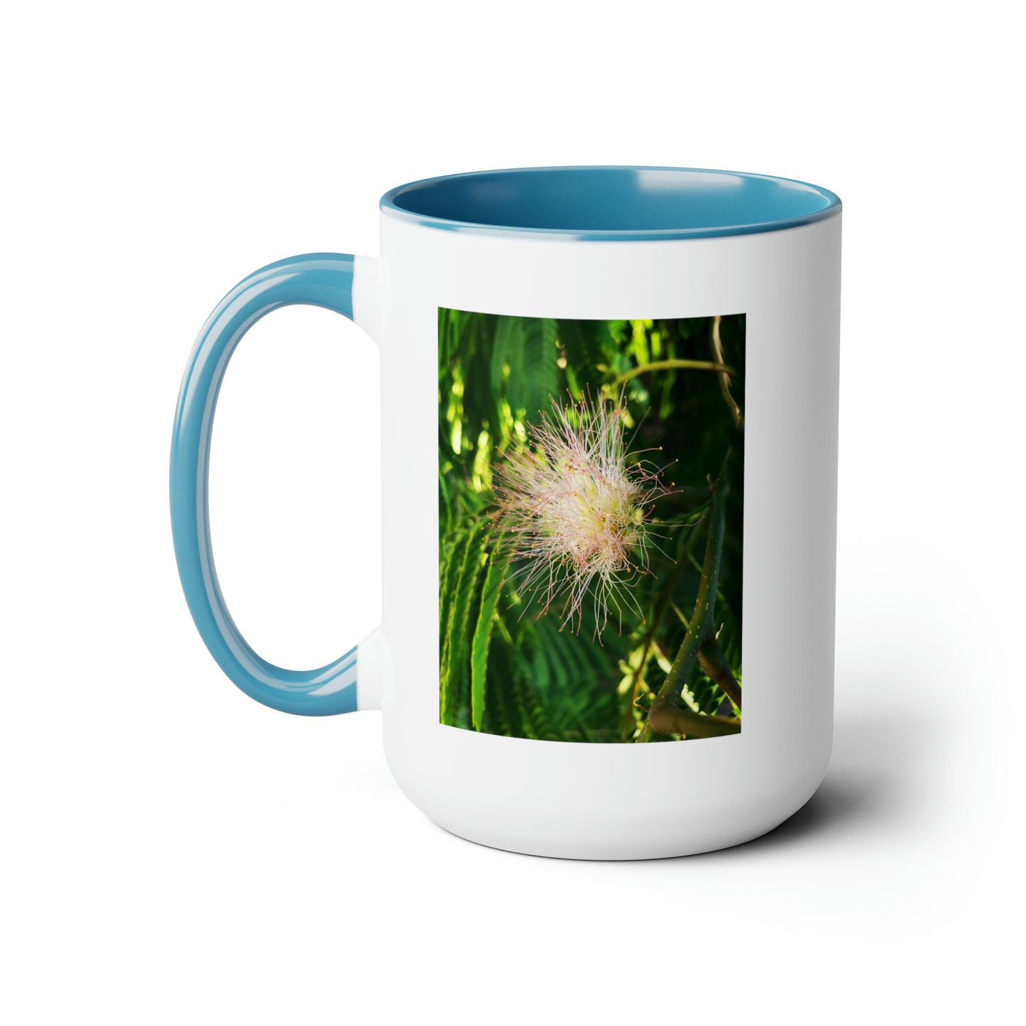 15oz. Garden Themed Coffee Mug, Coffee Club Mug with Silk Blossom