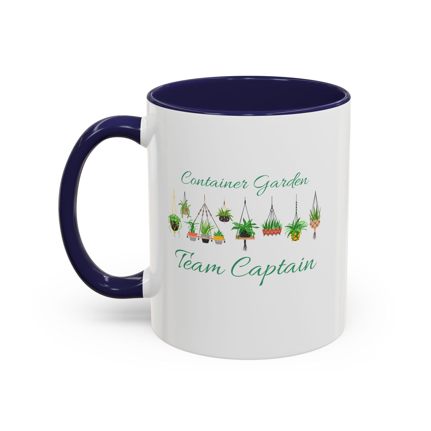 11oz Garden Themed Container Garden Team Captain Plant Parent Two Tone Coffee Mug