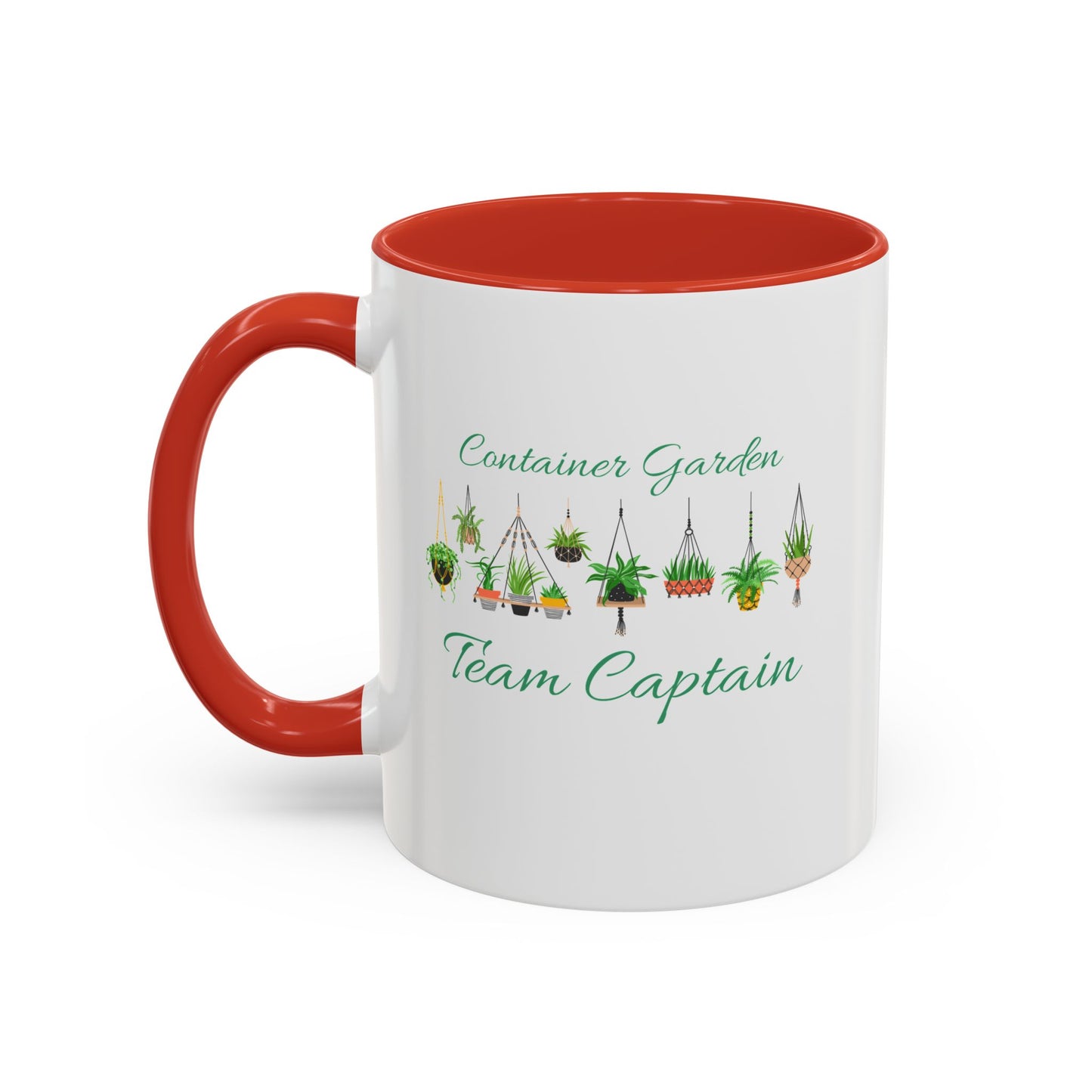 11oz Garden Themed Container Garden Team Captain Plant Parent Two Tone Coffee Mug