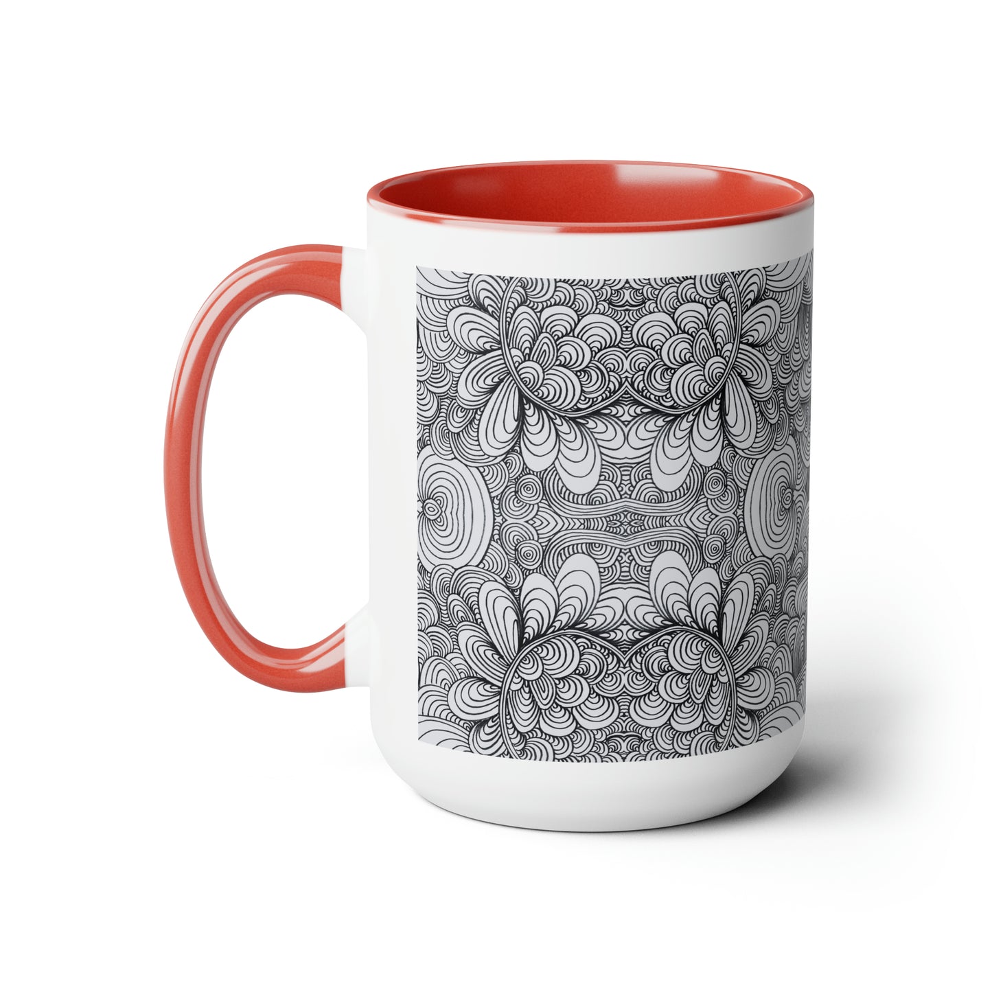 15oz Original Art Mug - Apricots Noir Mirage