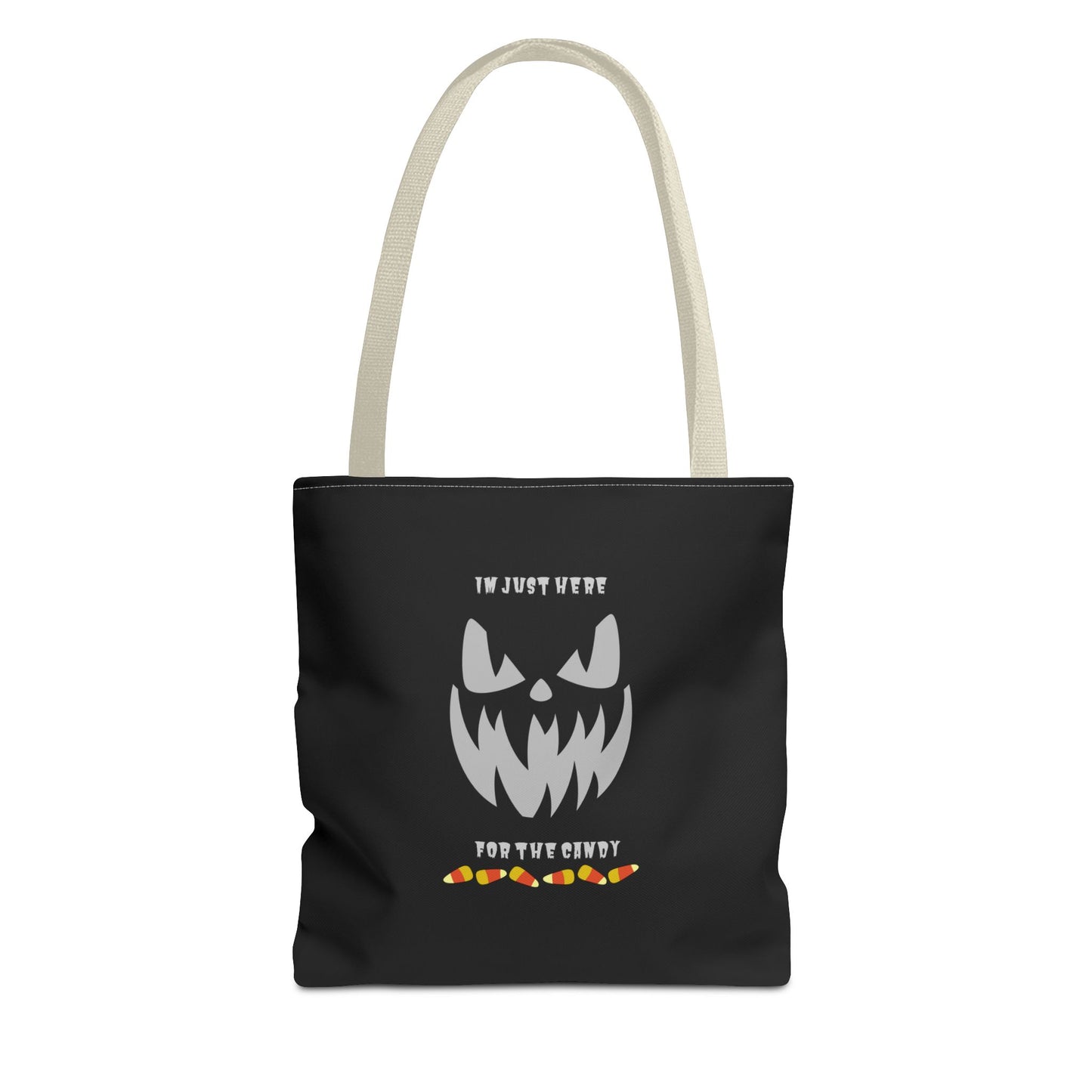 Halloween Candy Corn Scary Face Gift Spooky Season Trick or Treating Fall Candy Bag Reusable Lunch Bag