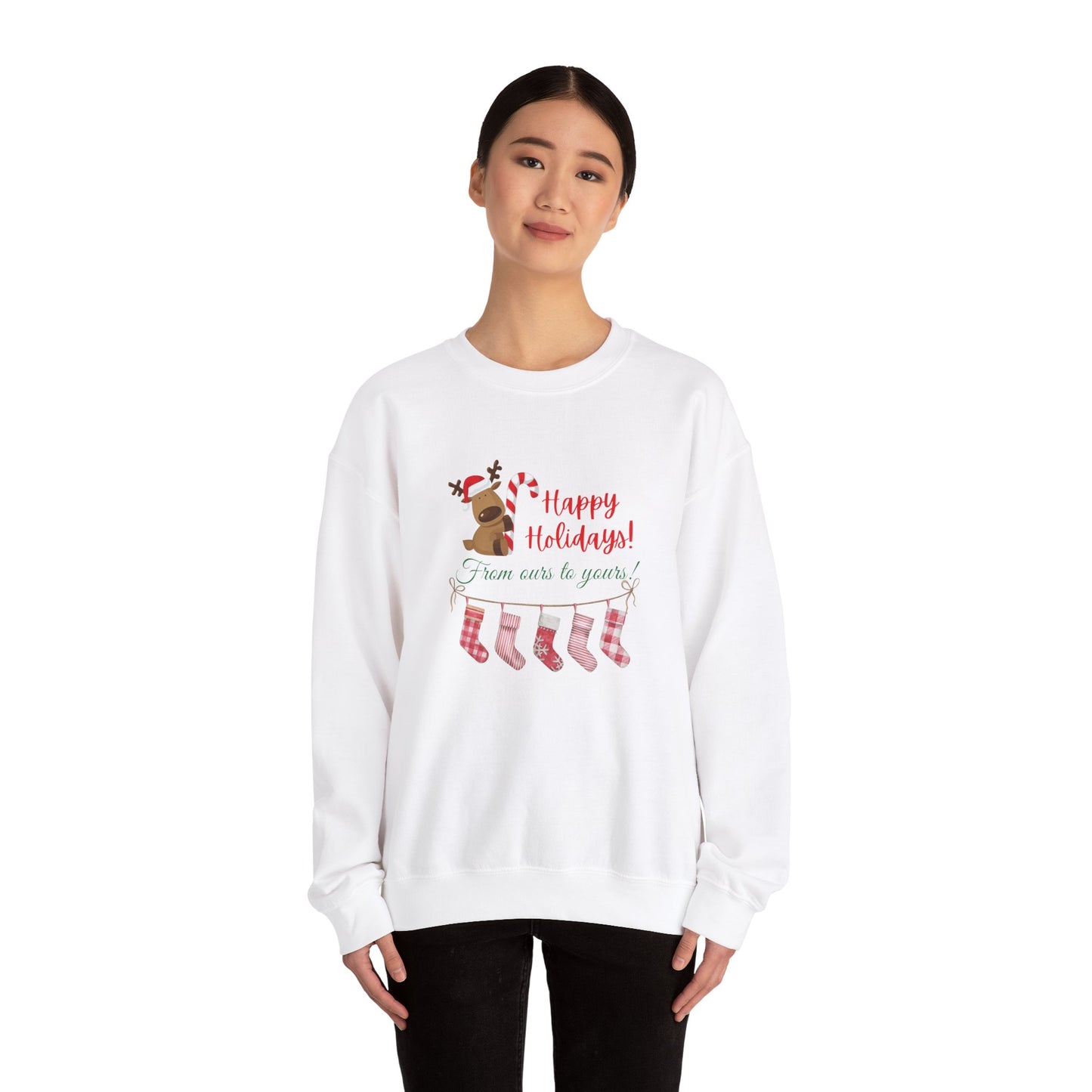 Unisex Heavy Blend Happy Holidays From Ours To Yours Sweatshirt