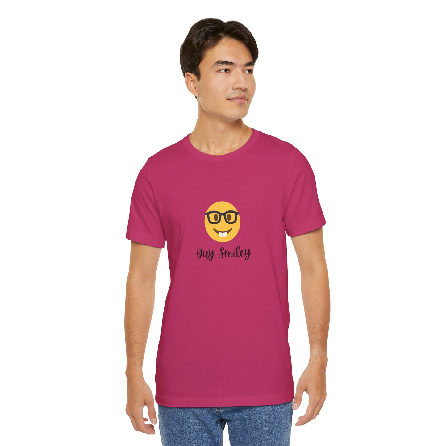 Unisex Jersey Short Sleeve Guy Smiley T-Shirt
