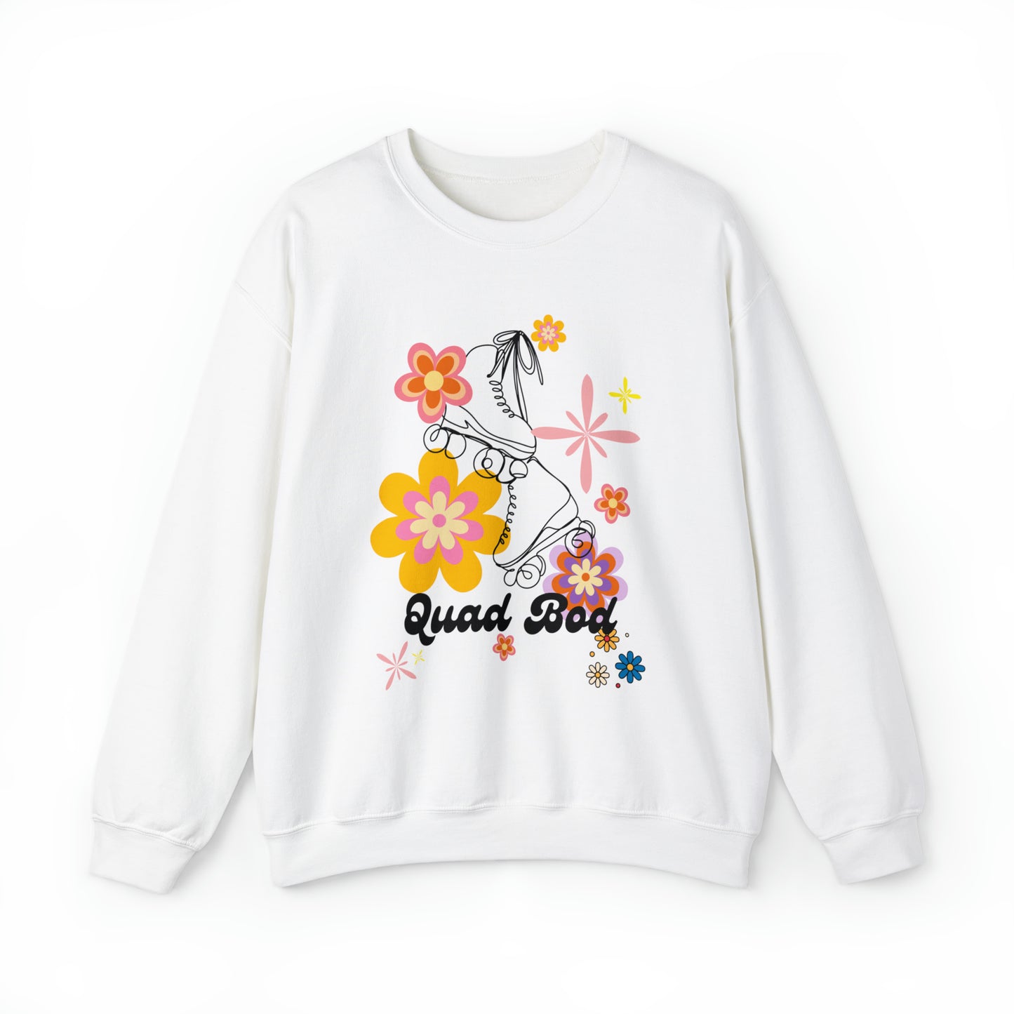 Unisex Quad Bod Retro Vibes Rollerskater Sweatshirt