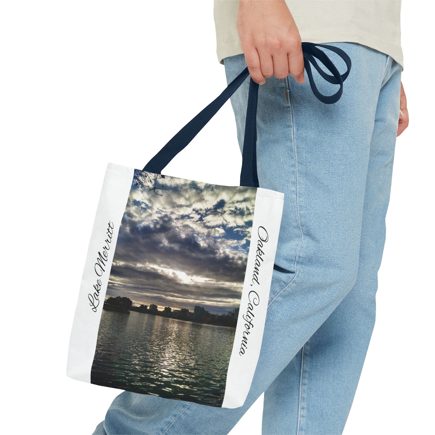 Unisex Travel Tote Lake Merritt Scenic View Oakland California Bay Area Keepsake Reusable Grocery Tote Yoga Bag Traveler Gift Scenic View