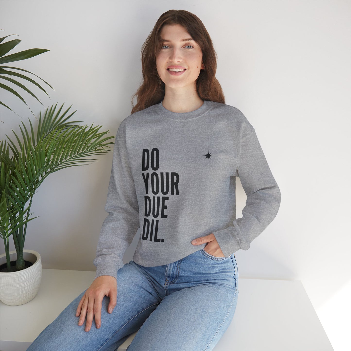 Unisex Heavy Blend Crewneck Due Your Due Diligence Sweatshirt