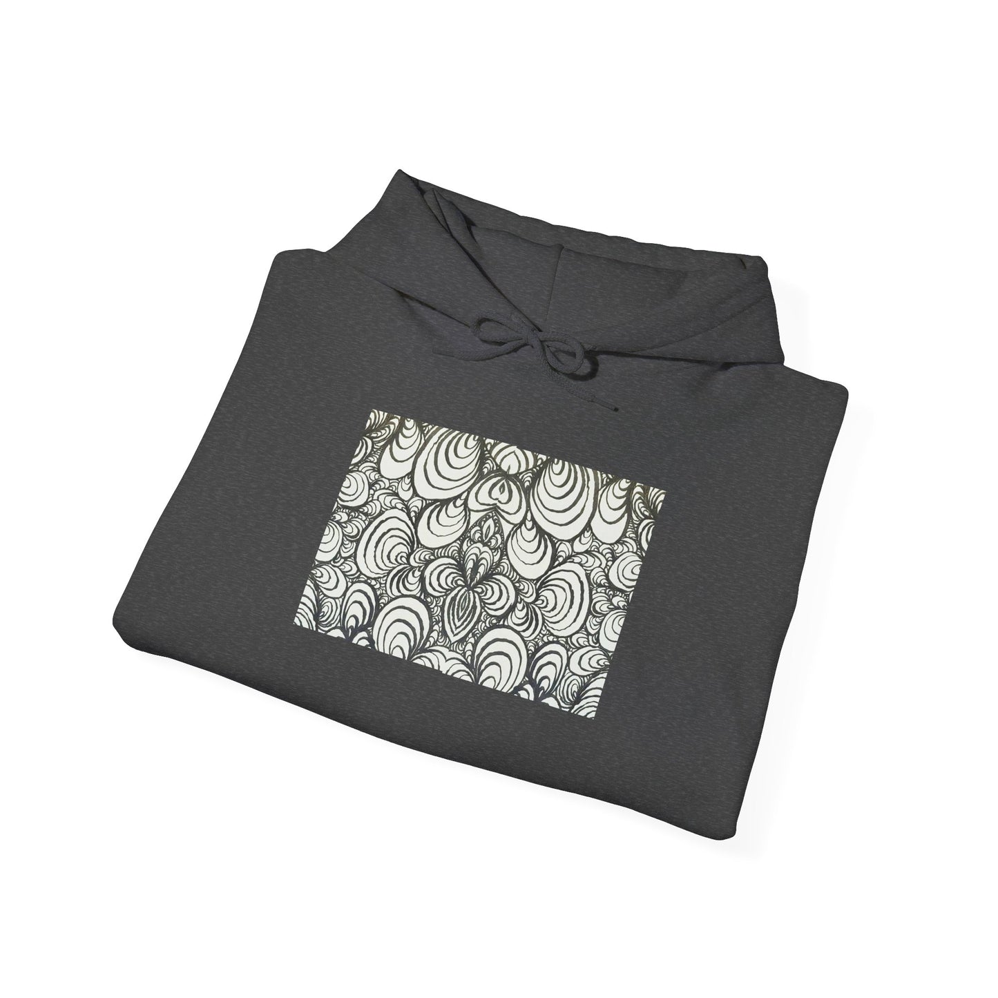 Unisex Heavy Blend™ Original Line Art Hooded Sweatshirt - Puzzle Panels 1