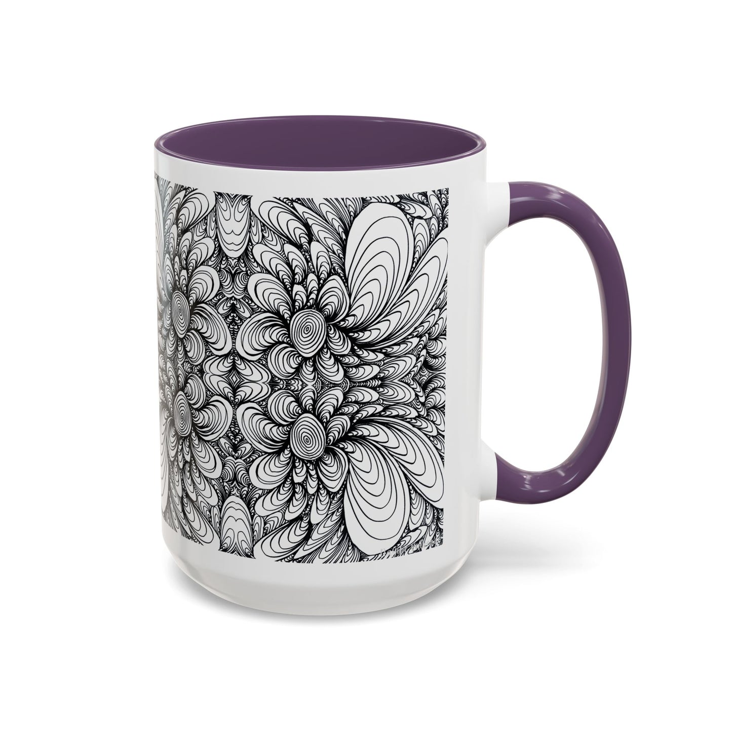 11oz/15oz Original Line Art Mug - Blooms