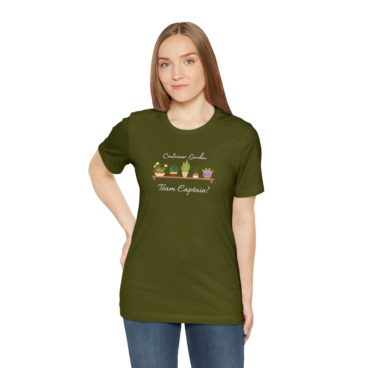 Unisex Garden Themed Container Garden Team Captain Gardening T-Shirt