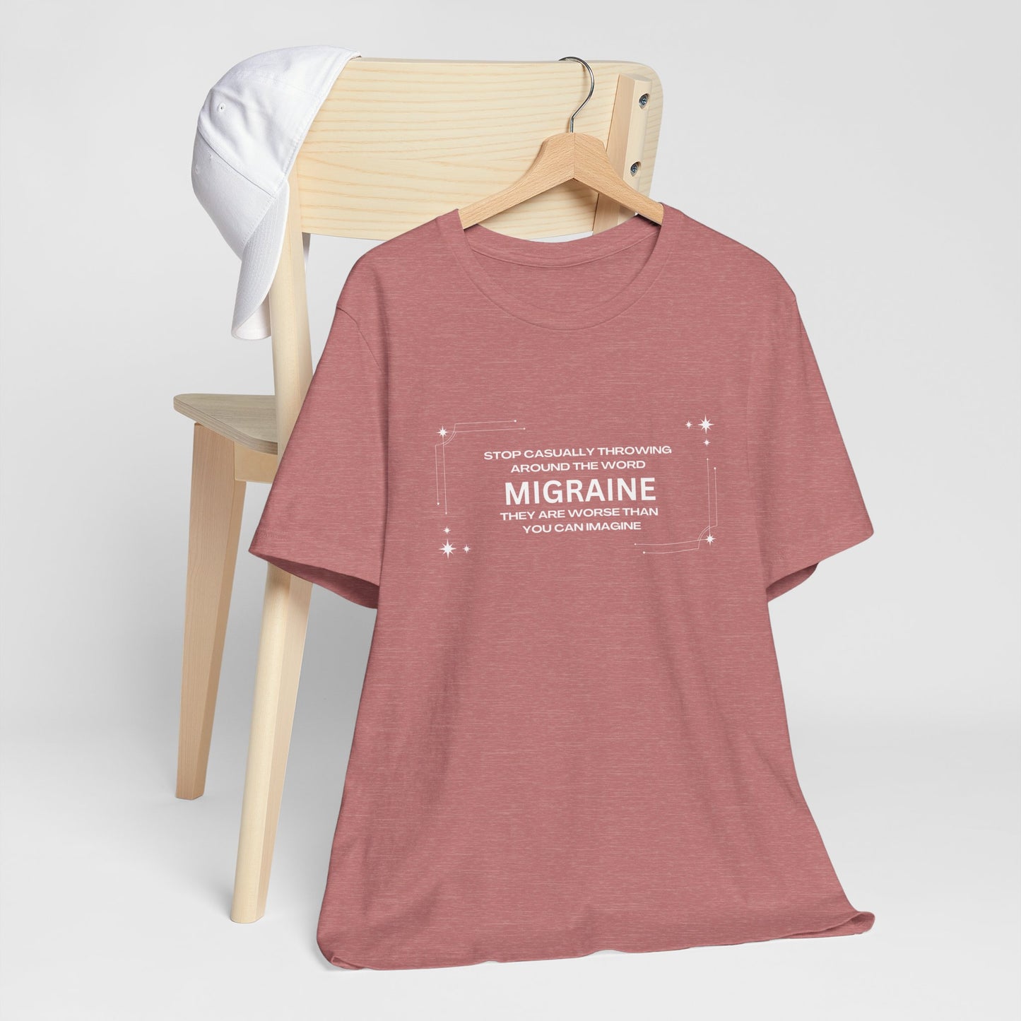Unisex Migraine Day Invisible Illness Casual Migraine Warrior T-Shirt