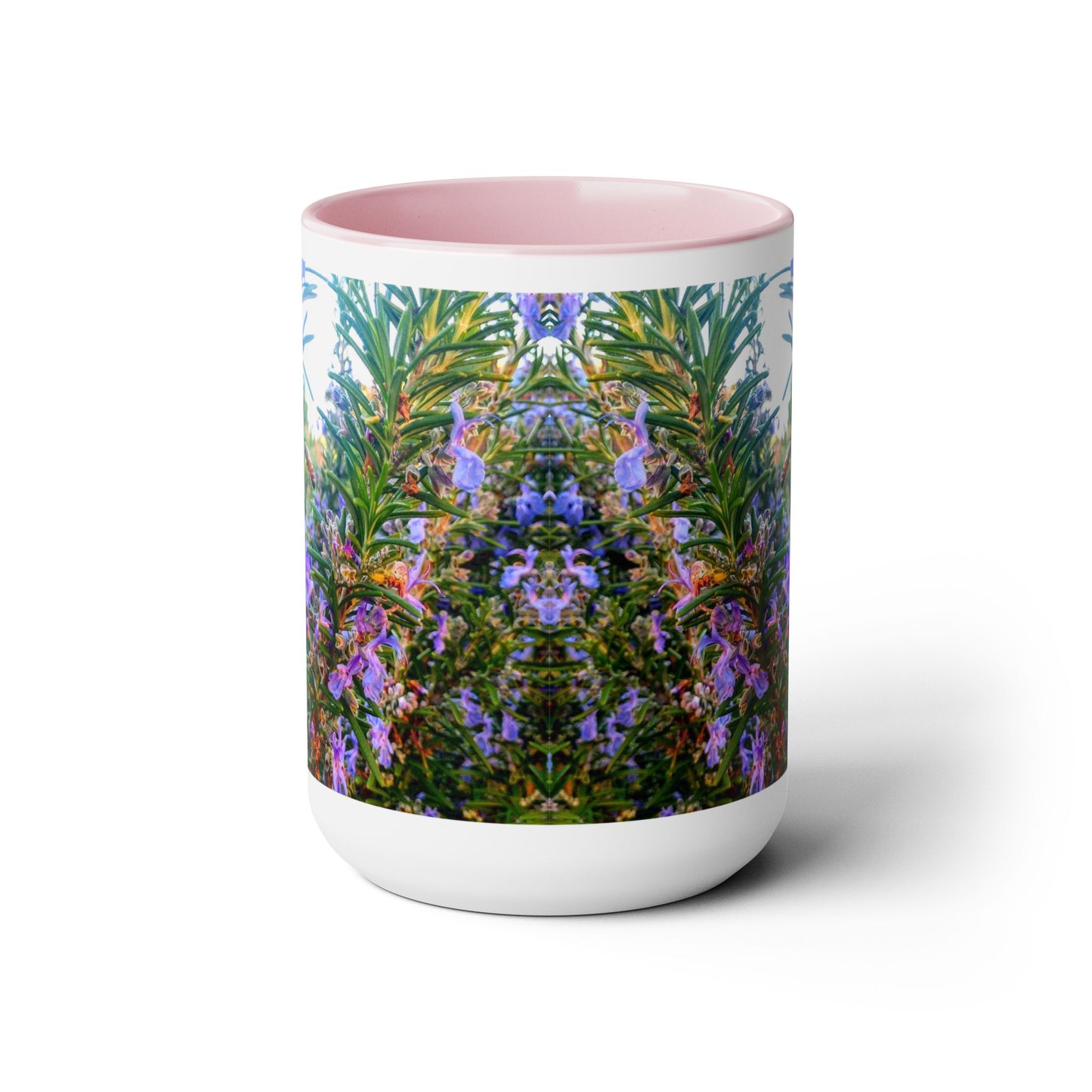 15oz Garden Themed Rosemary and Bee Pollinator Coffee Mug