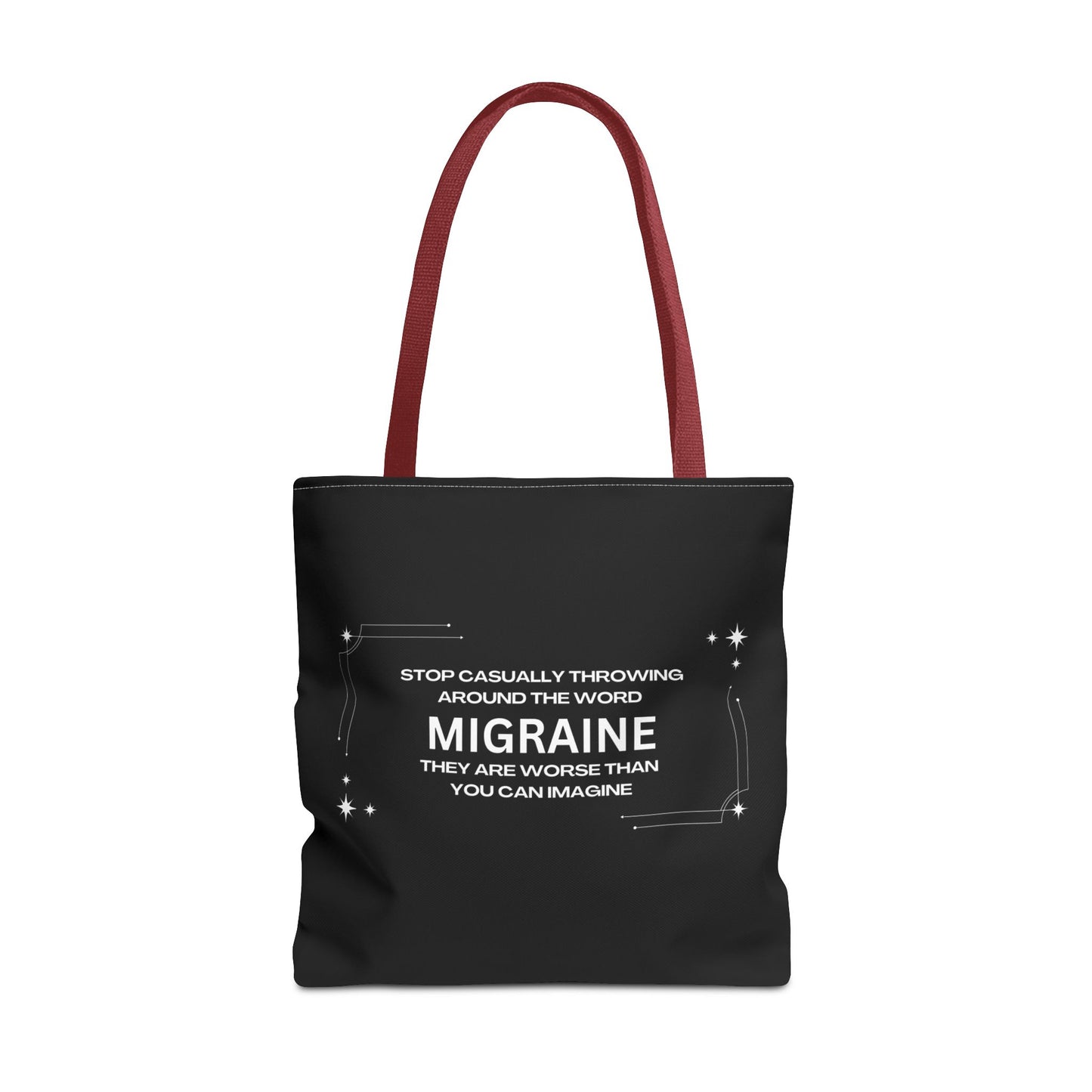 Unisex Migraine Day Invisible Illness Warrior Tote Bag