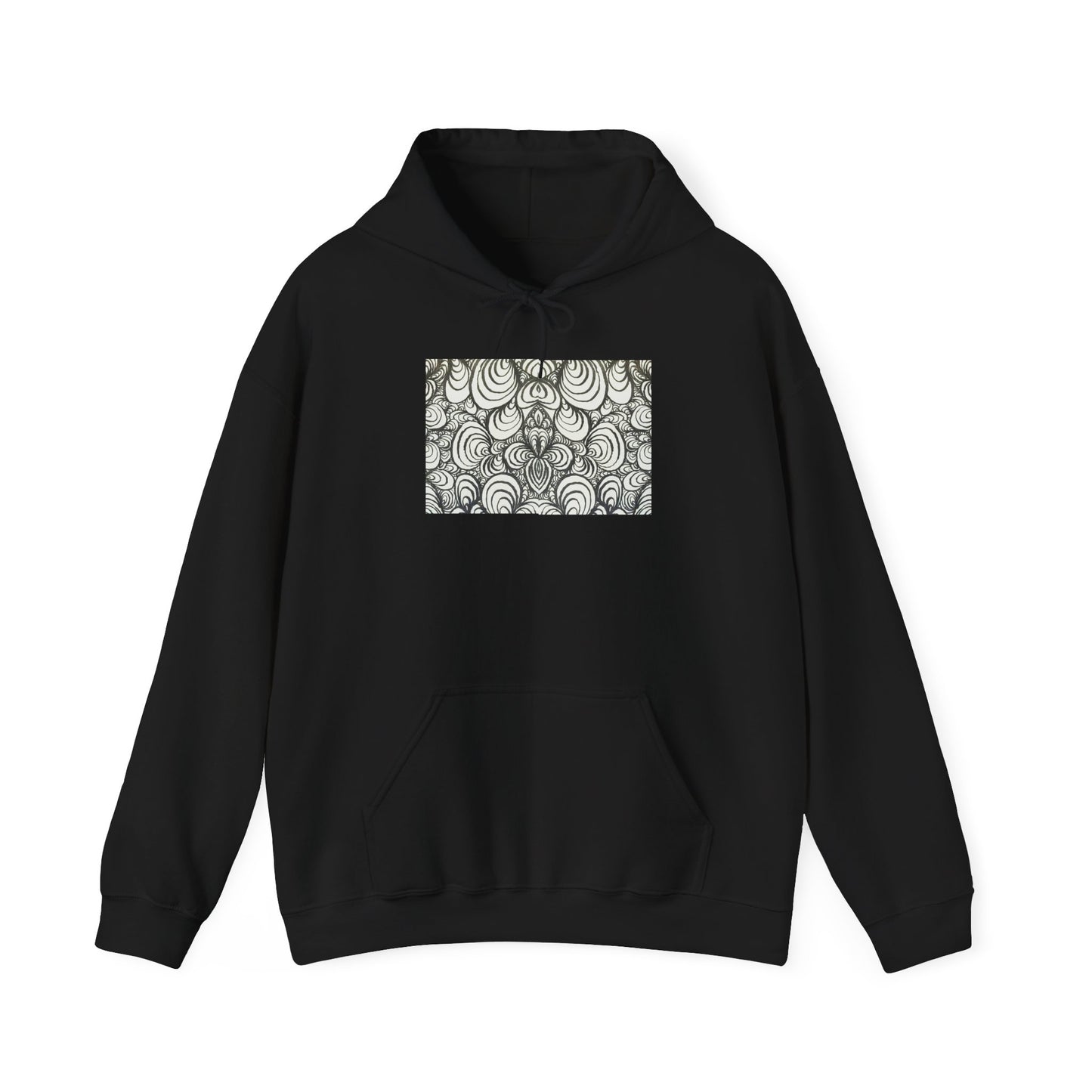 Unisex Heavy Blend™ Original Line Art Hooded Sweatshirt - Puzzle Panels 1