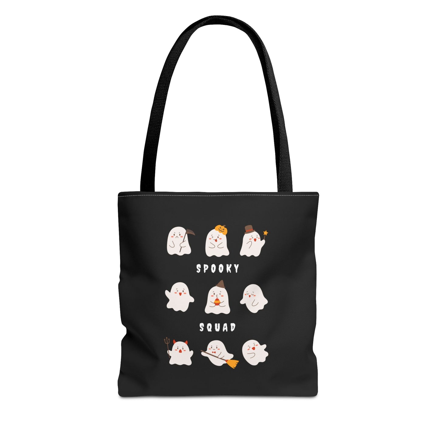 Cute Ghost Halloween Spooky Season Tote Trick or Treating Candy Bag Reusable Halloween Themed Lunch Tote