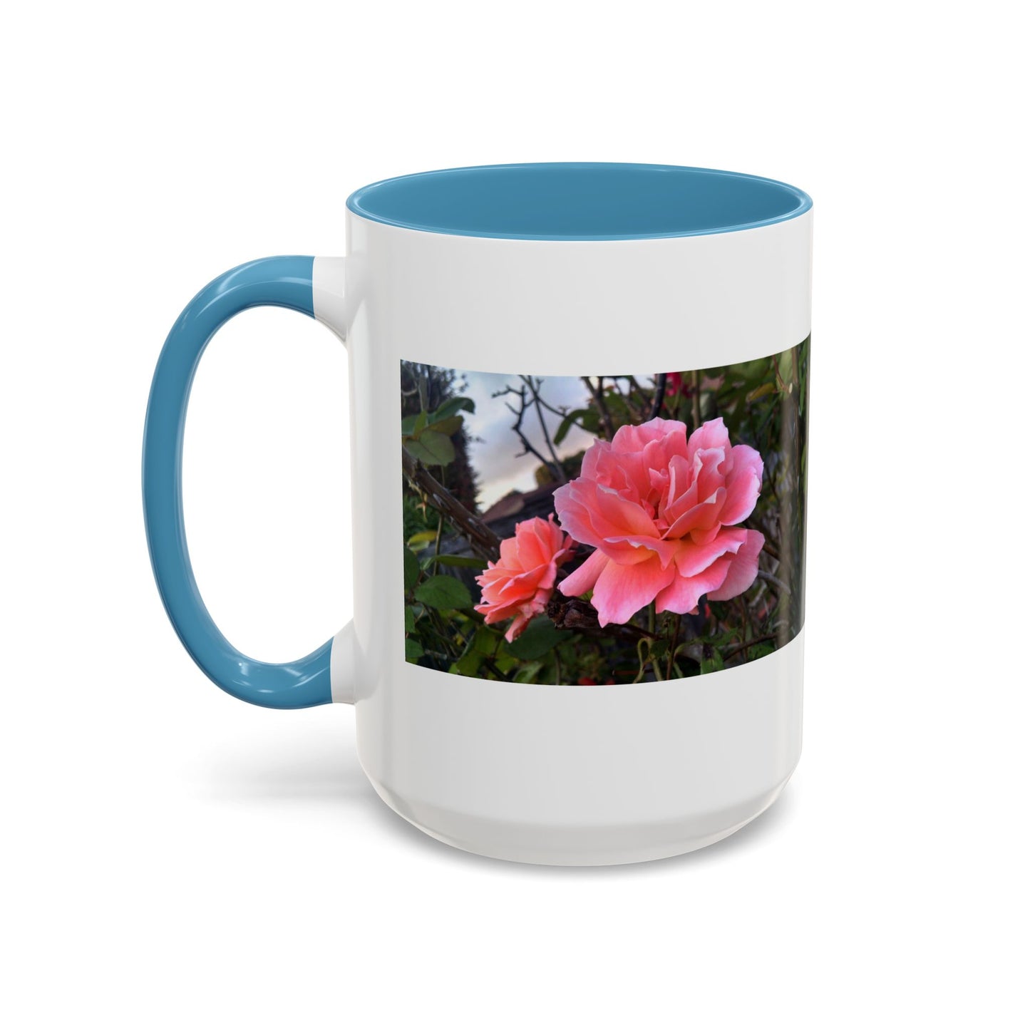 11oz/15oz Garden Themed Double Delight Rose Coffee Mug