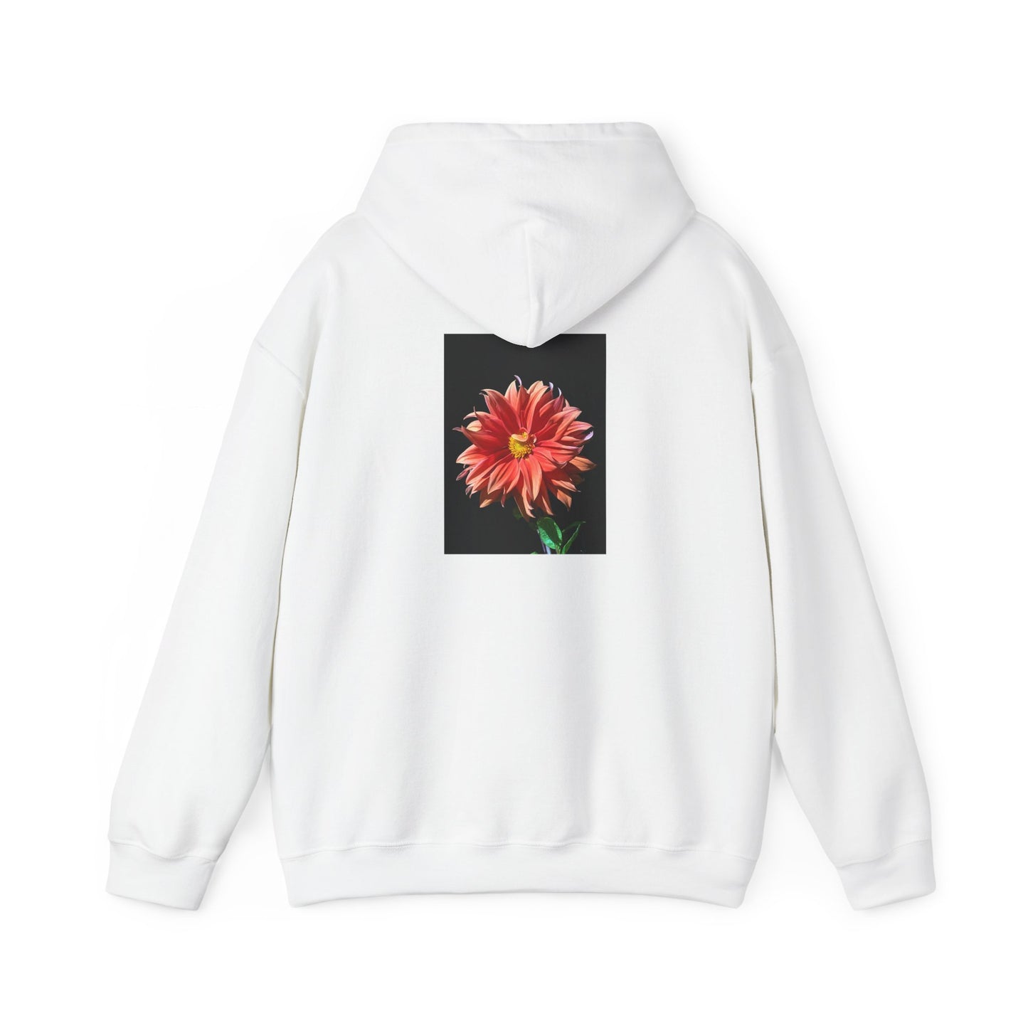 Unisex Heavy Blend™  Dahlia Flower Hooded Sweatshirt