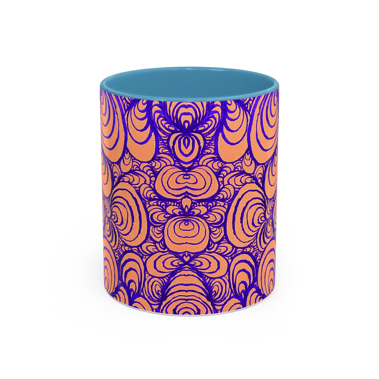 11oz Original Line Art Coffee Mug - Puzzle Panels 1 Color Pop