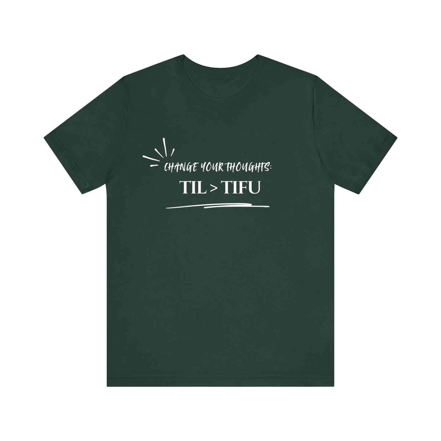 Unisex Self Love Positive Self Talk and Thoughts Mental Health Awareness and Positivity T-Shirt TIL>TIFU