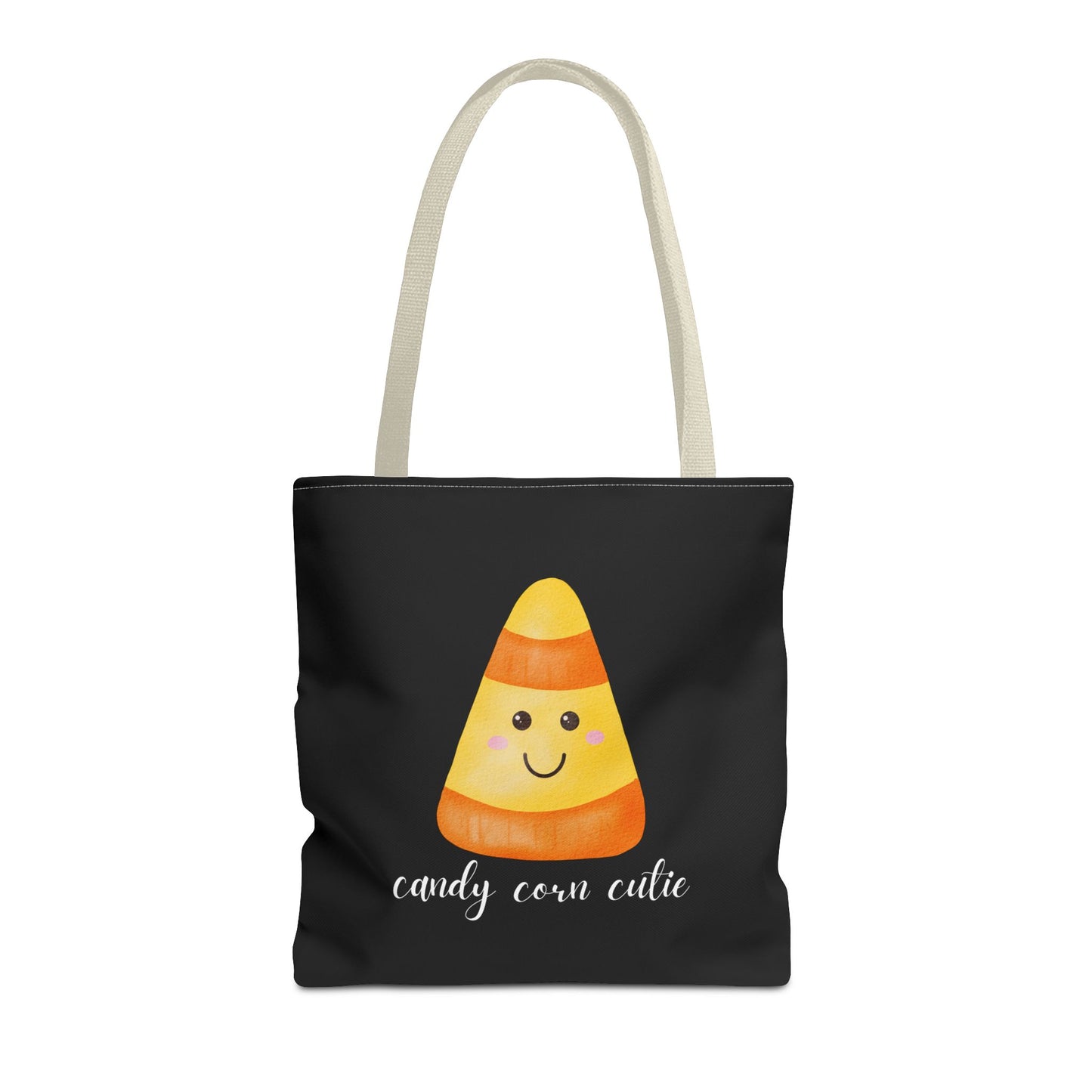 Cute Candy Corn Halloween Tote Bag Spooky Season Tote Trick or Treating Candy Bag Fall Themed Reusable Lunch Tote