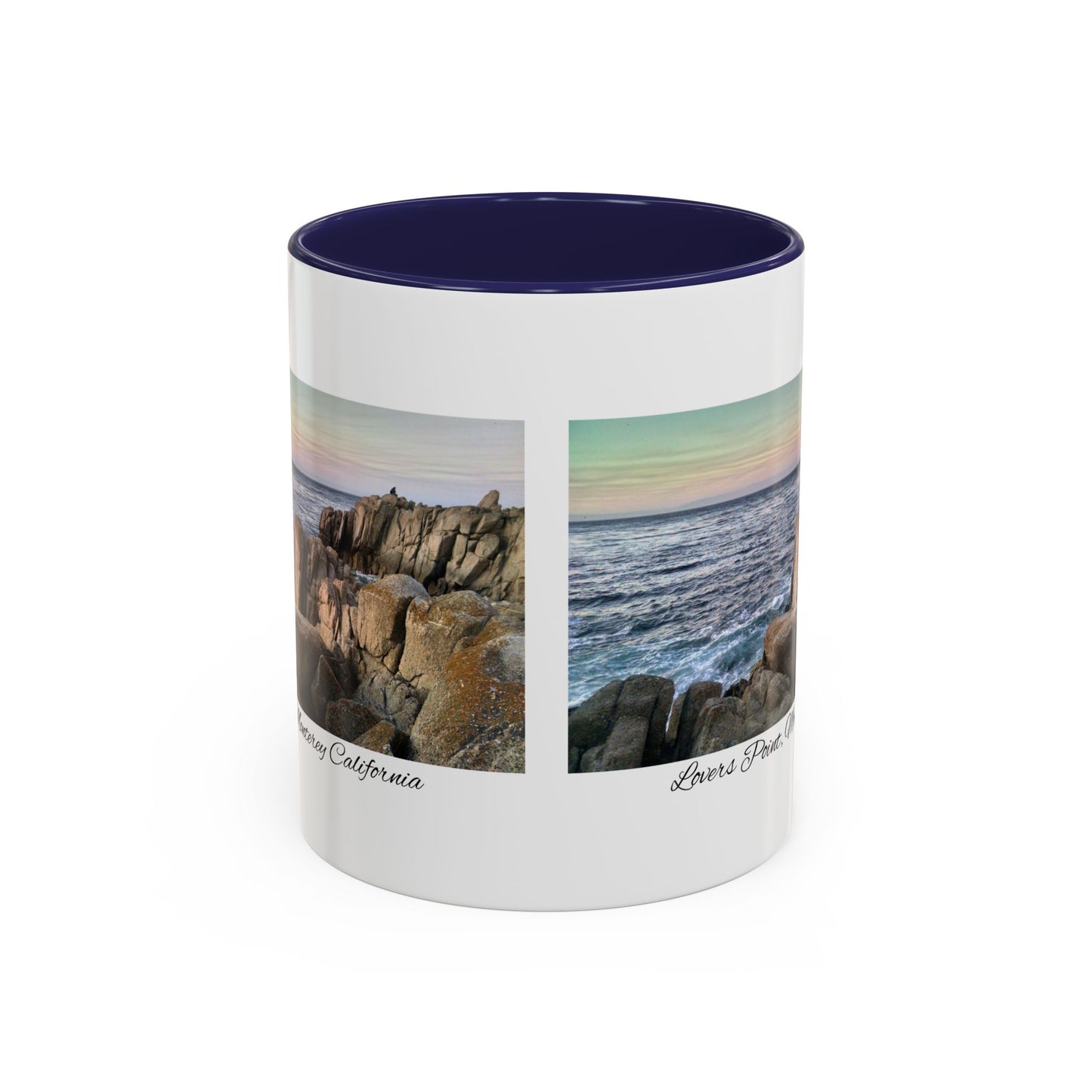 11oz/15oz Ocean View Travelers Coffee Mug Lovers Point, Monterey California San Francisco Bay Area Keepsake