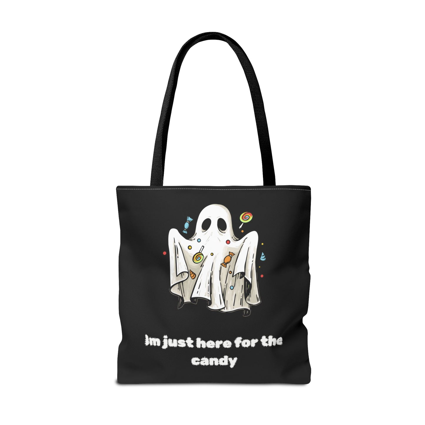 Cute Ghost Halloween Lover Spooky Season Trick or Treating Candy Bag Fall Themed Reusable Lunch Tote