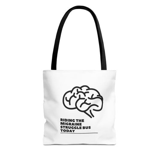 Unisex Migraine Day Invisible Illness Warrior Tote Bag