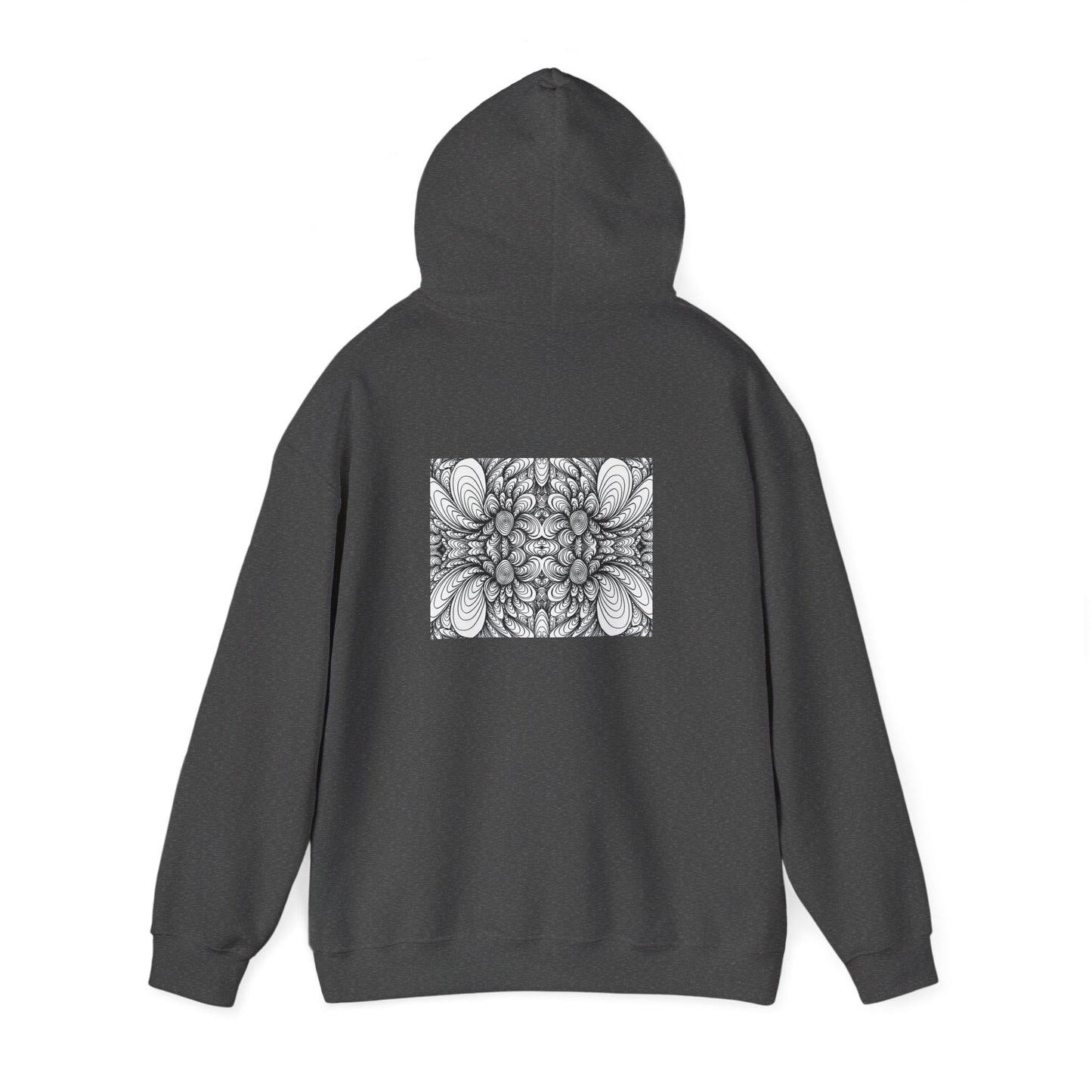 Unisex Heavy Blend™ Original Minimalist Healing Line Art Hooded Sweatshirt - Blooms