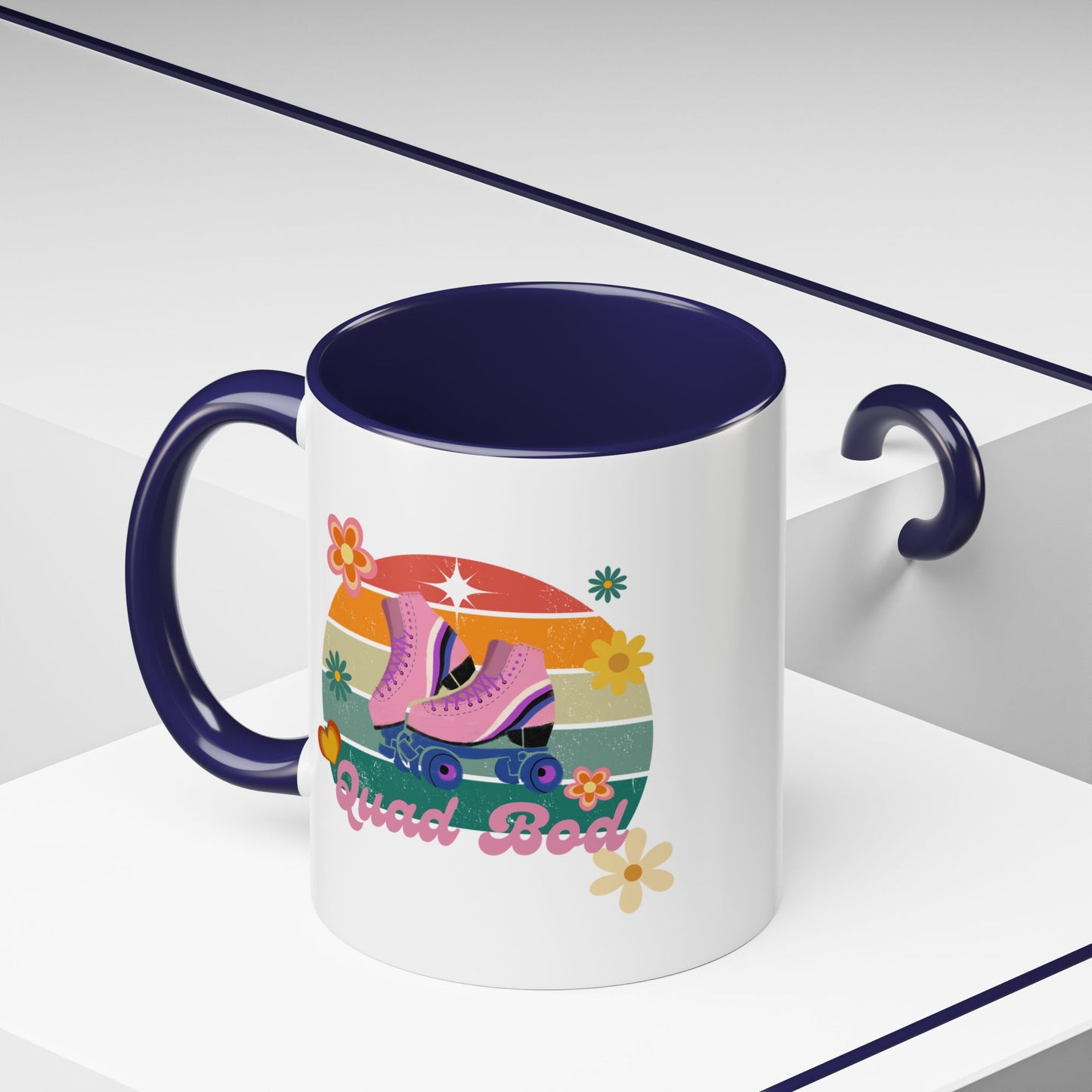 11oz/15oz Retro Vibes Roller Skate Quad Bod Coffee Mug