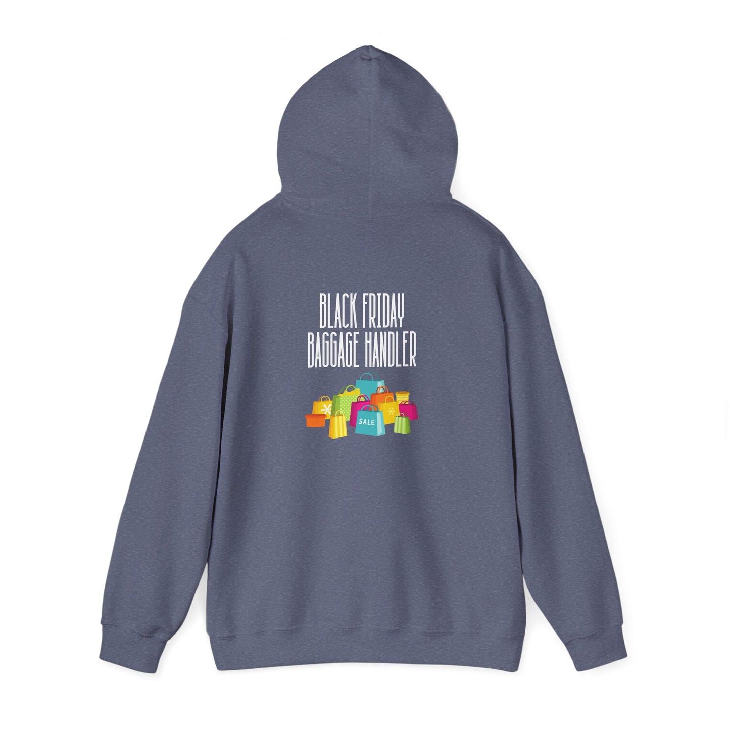 Unisex Heavy Blend™ Black Friday Christmas Sales Baggage Handler Shopping Sales Hooded Sweatshirt