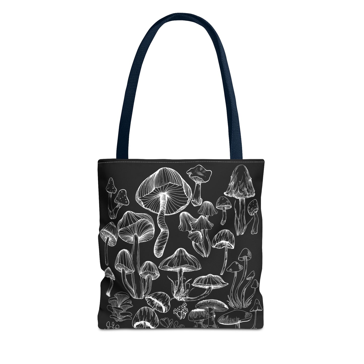 Unisex Mushroom Lover Fungi Print Toadstool Mycology Tote Bag