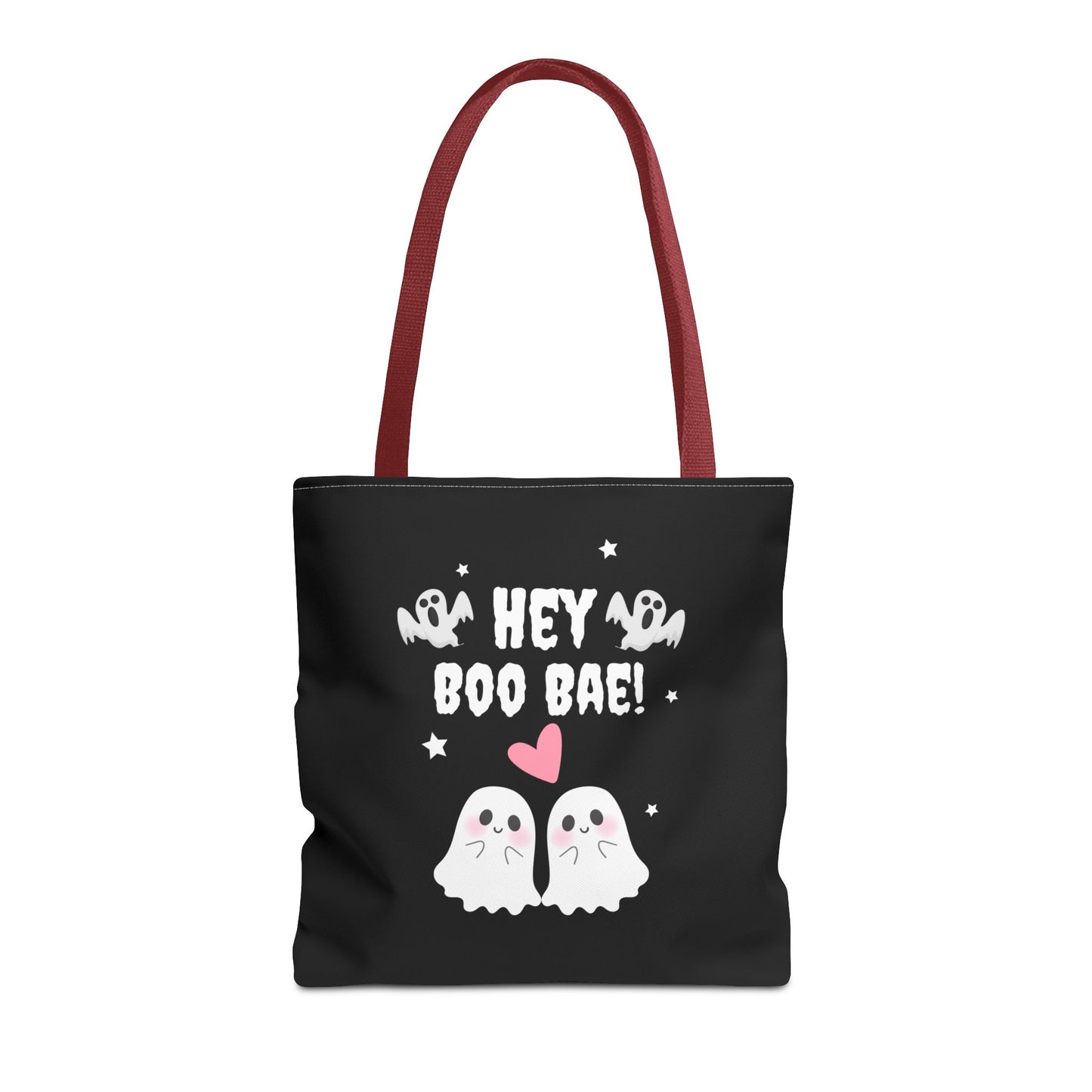 Cute Ghost Couple Boo Bae Halloween Fall Spooky Season Trick or Treating Candy Bag Reusable Halloween Lunch Bag