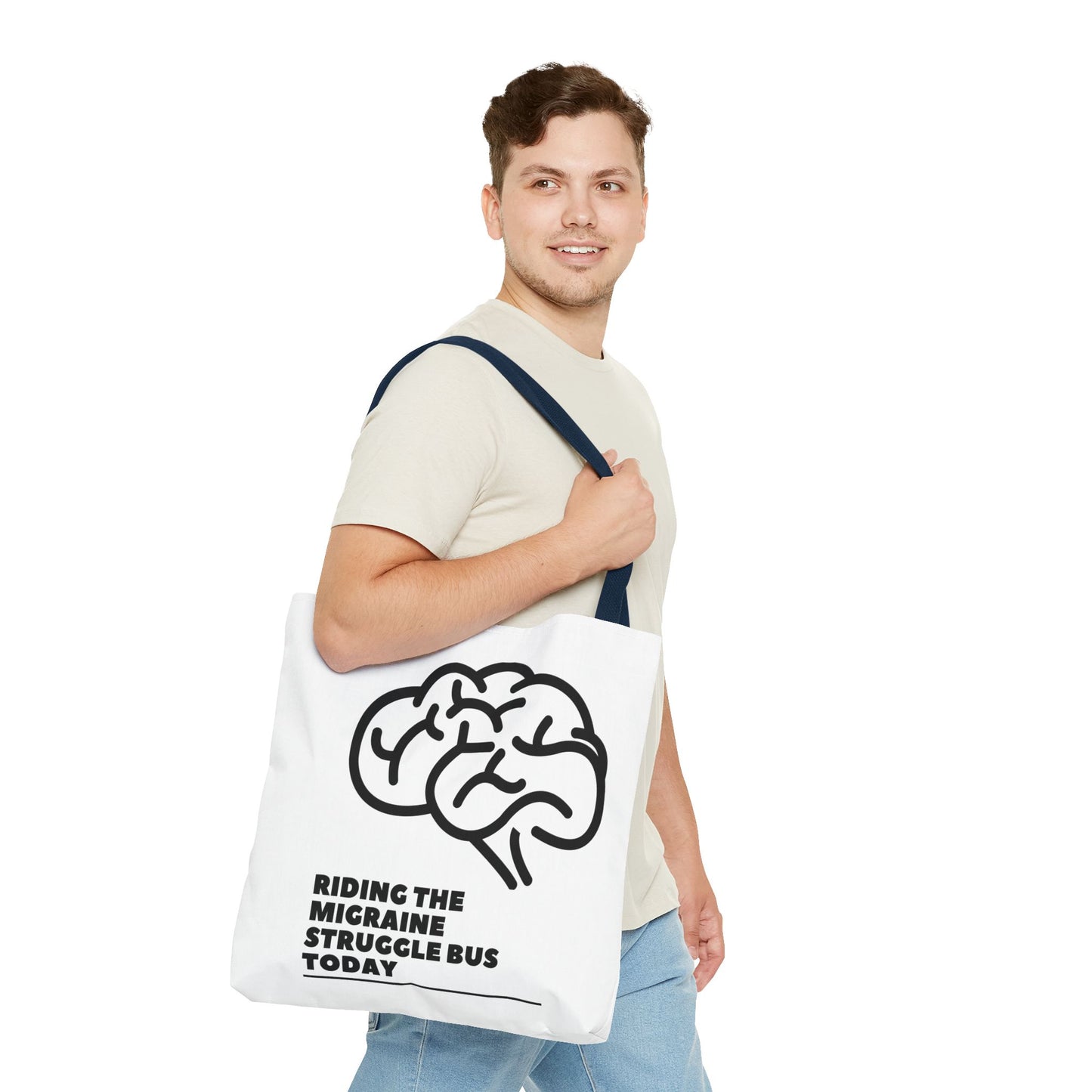 Unisex Migraine Day Invisible Illness Warrior Tote Bag