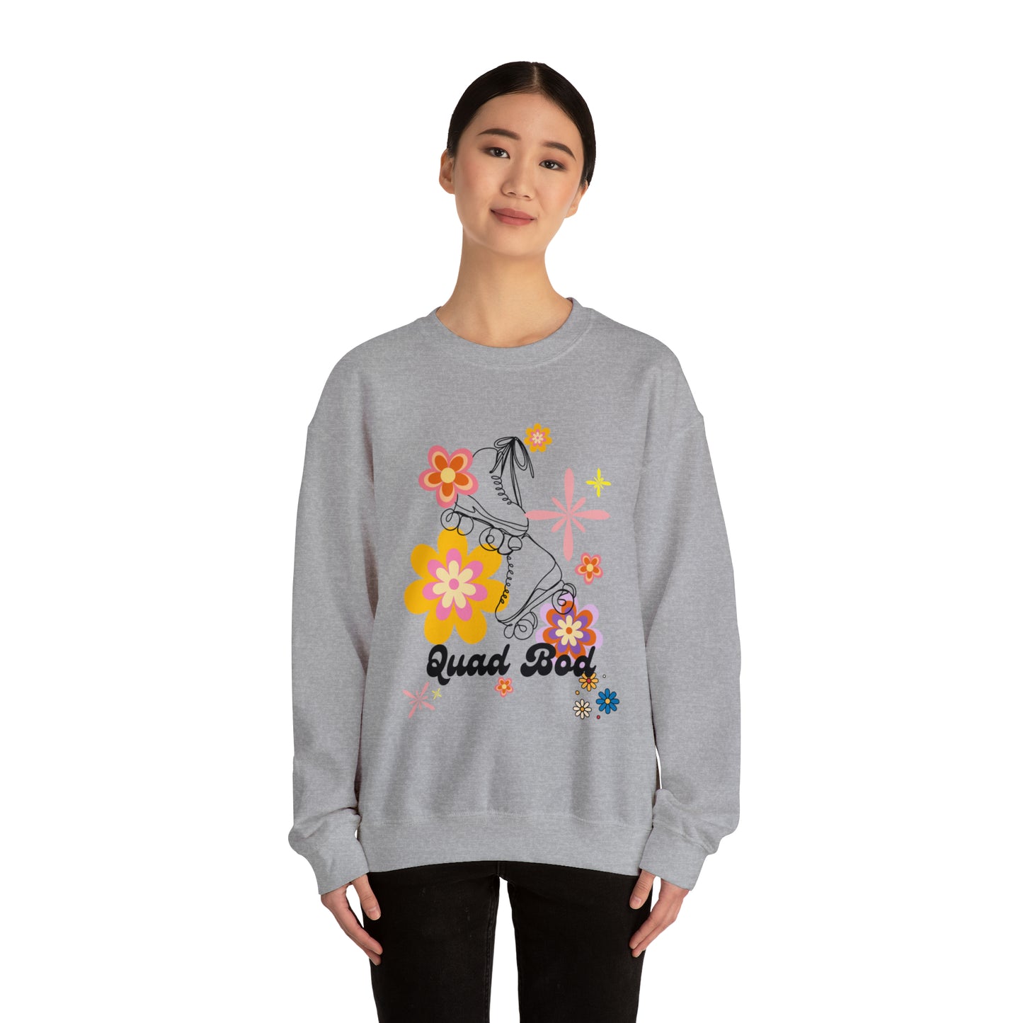 Unisex Quad Bod Retro Vibes Rollerskater Sweatshirt