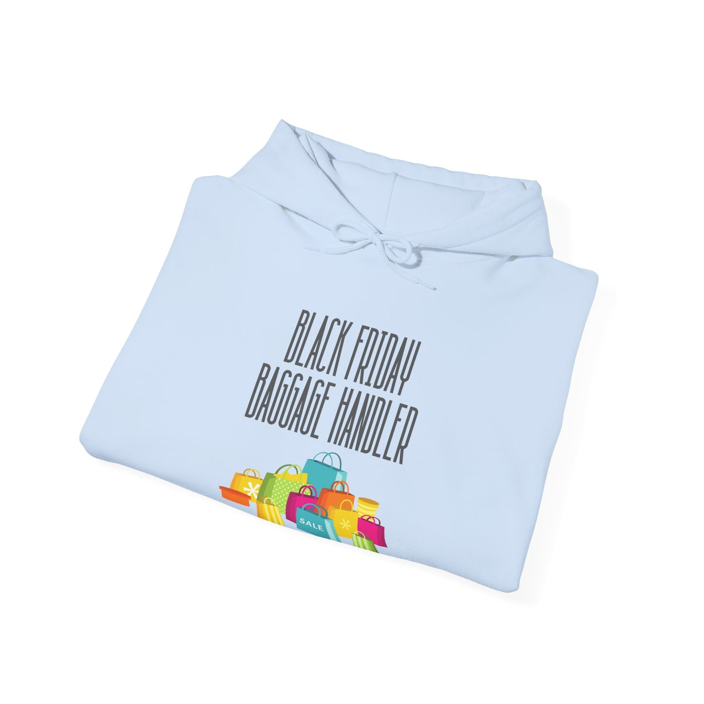 Unisex Heavy Blend™ Black Friday Christmas Sales Baggage Handler Shopping Sales Hooded Sweatshirt