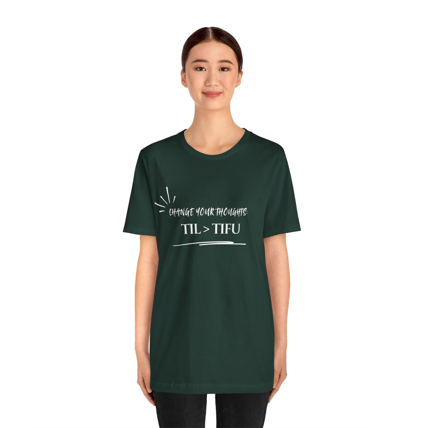Unisex Self Love Positive Self Talk and Thoughts Mental Health Awareness and Positivity T-Shirt TIL>TIFU