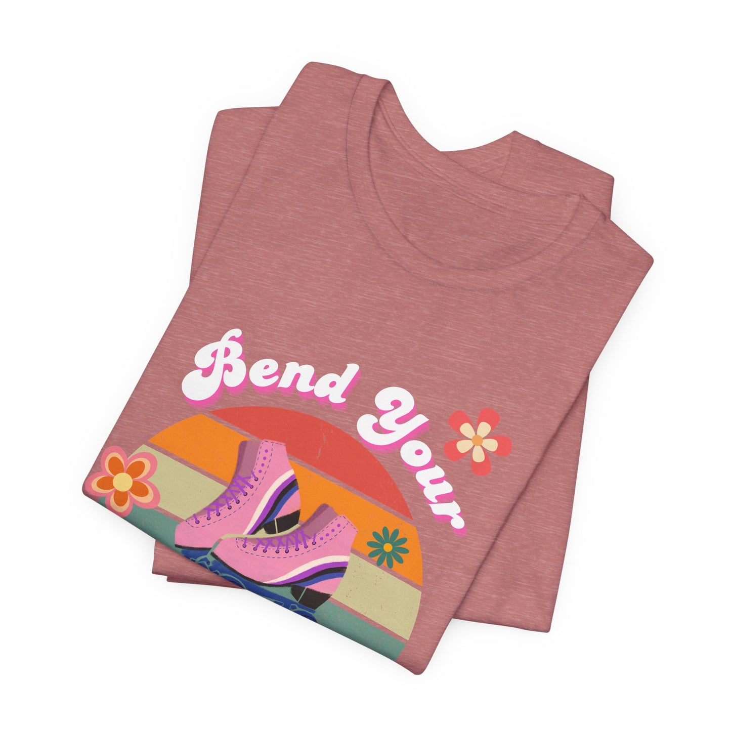 Unisex Retro Vibes Bend Your Knees Skater T-Shirt