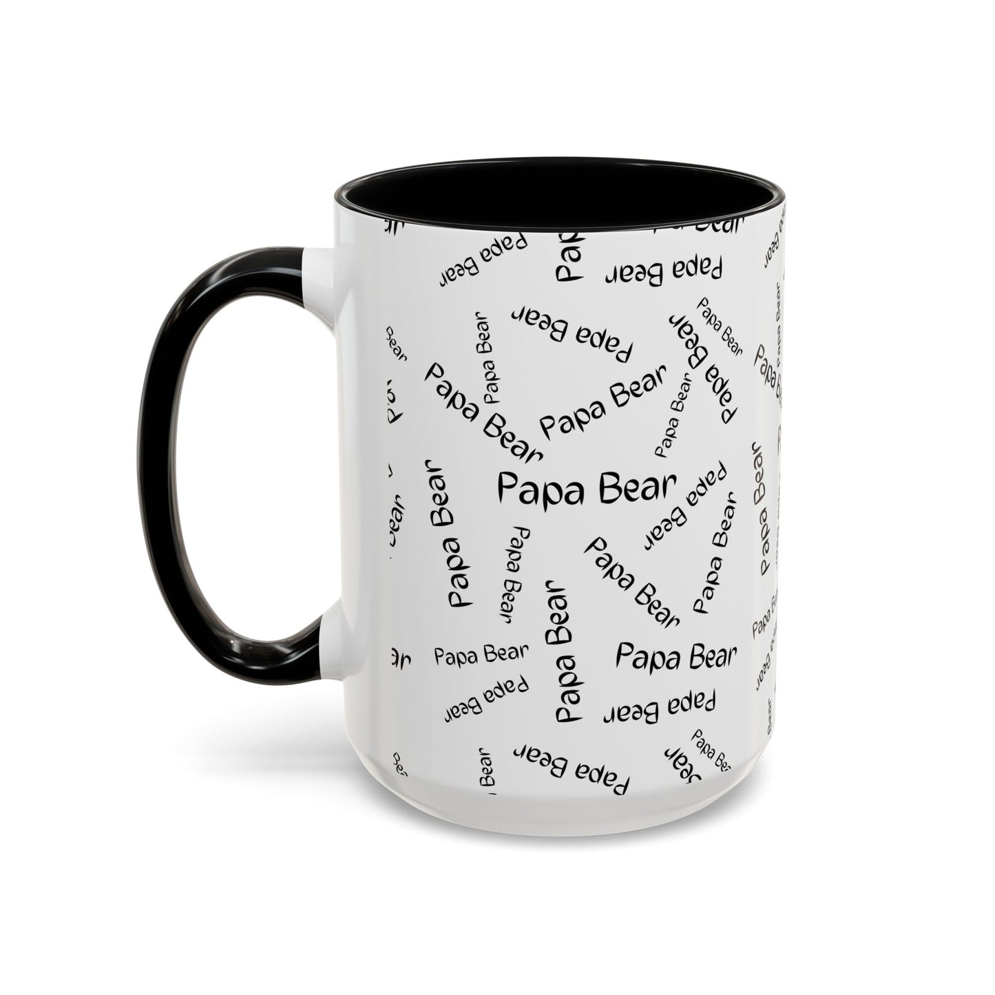 11oz/15oz Papa Bear Word Scramble Coffee Mug